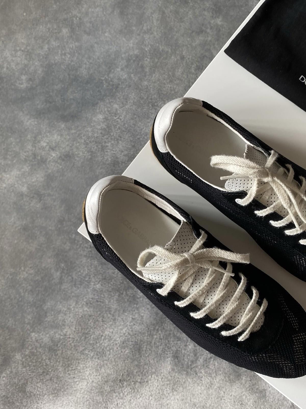 Dolce & Gabbana Dolce&Gabbana Thailandia Mirror Logo Suede Sneakers Size US 7.5 / IT 37.5 - 5 Thumbnail