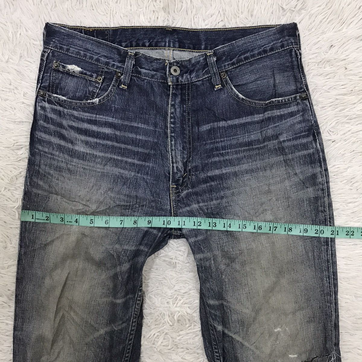 Levi's Vintage Levis 502 Distressed Design Denim Jeans Size US 32 / EU 48 - 17 Thumbnail