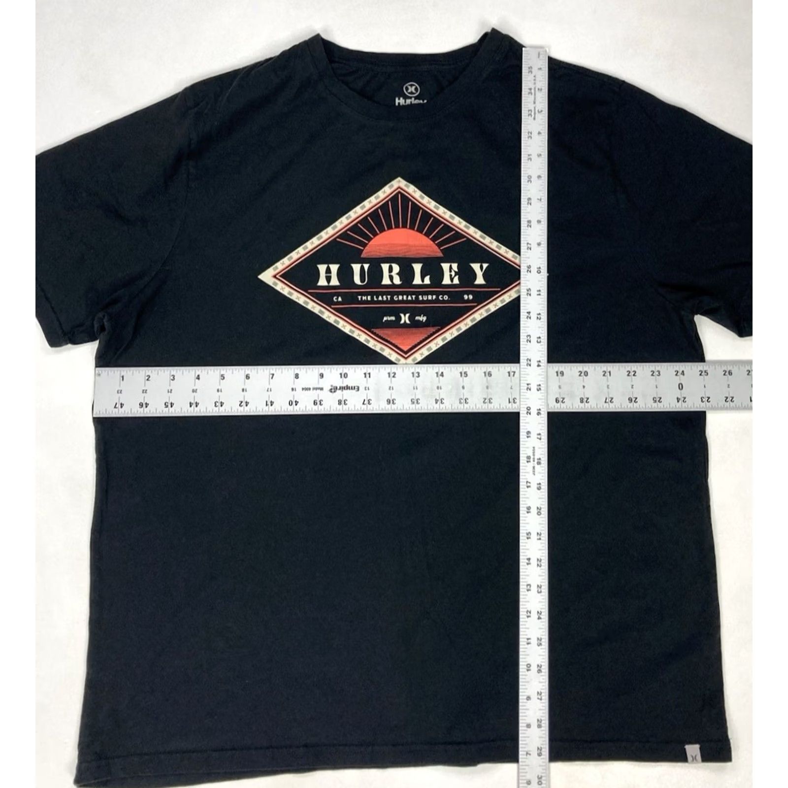 Hurley Hurley Last Great Surf Graphic T-shirt Men XXL Black Short Sleeve Shirt Men 2XL Black Graphic Print Logo All Seasons Casual Tee Size US XXL / EU 58 / 5 - 5 Thumbnail