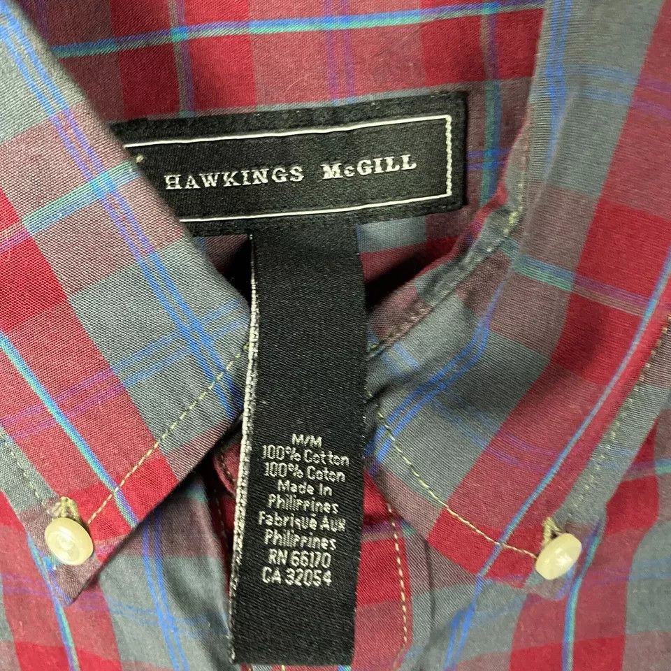 Hawkings Mcgill Hawkings McGrill Button Down Shirt Men's Long Sleeve M Size US M / EU 48-50 / 2 - 4 Thumbnail