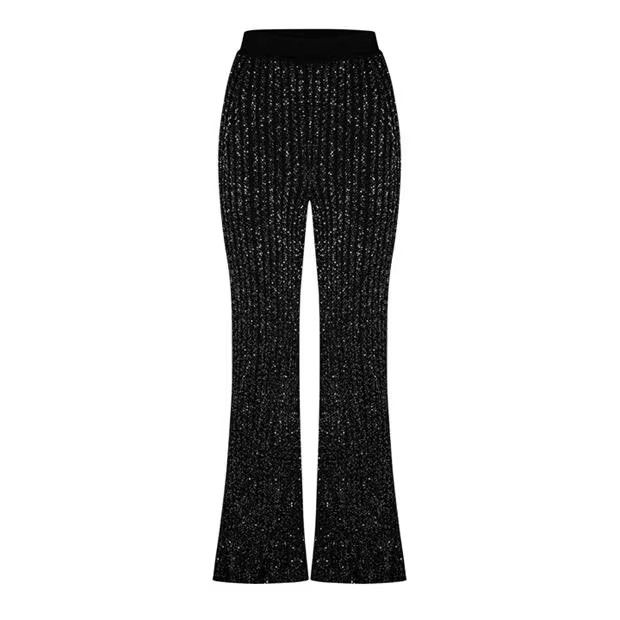 Missoni o1g2r1mq1124 Flare Trouser in Black & Silver Size 28" / US 6 / IT 42 - 1 Thumbnail
