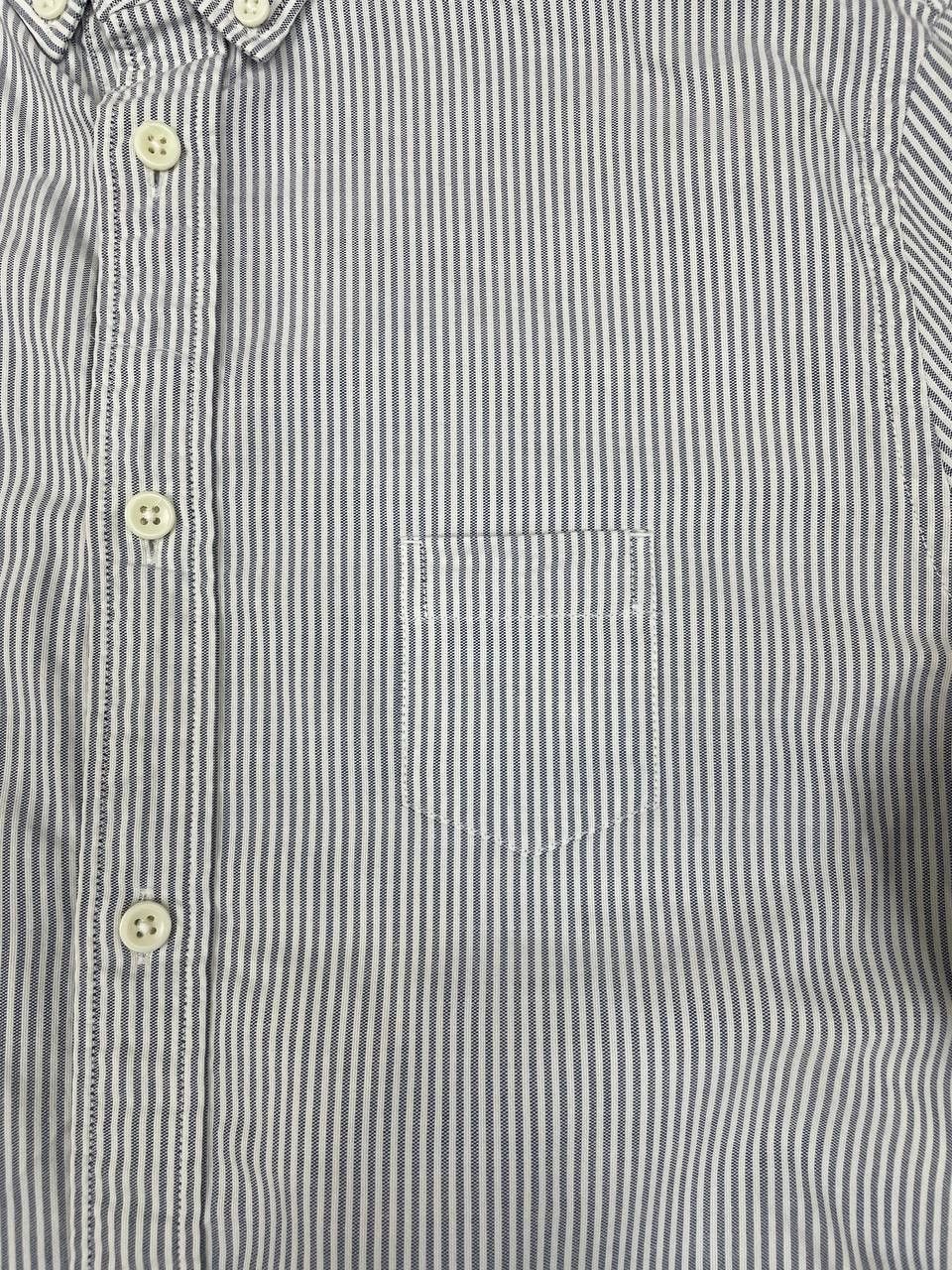 Allsaints AllSaints Vintage Men Cotton Shirt Striped WhiteBlue Size S Size US S / EU 44-46 / 1 - 3 Thumbnail
