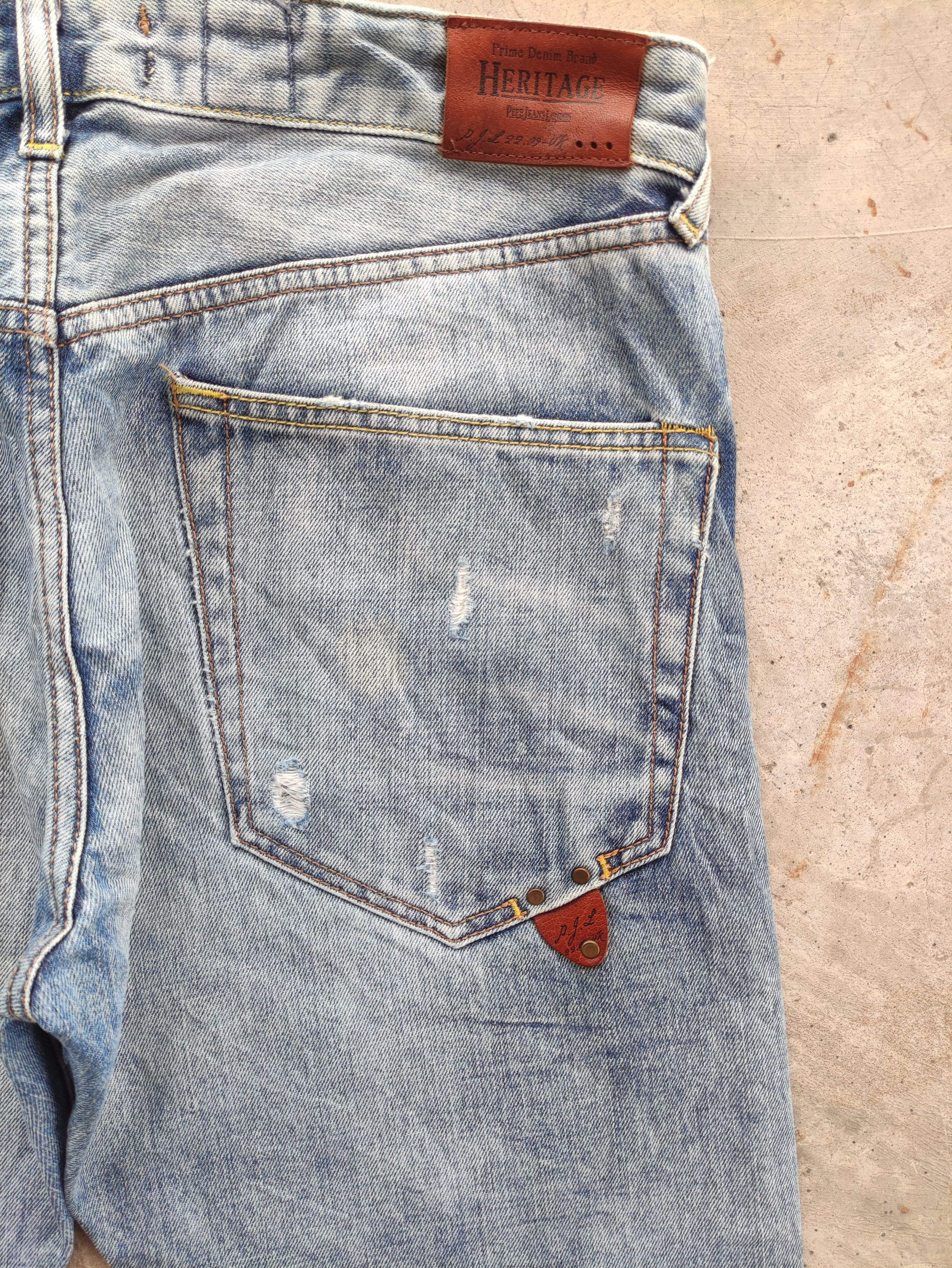 Pepe Jeans Vintage Pepe Jean London Button Distressed Faded Denim Size US 36 / EU 52 - 12 Thumbnail