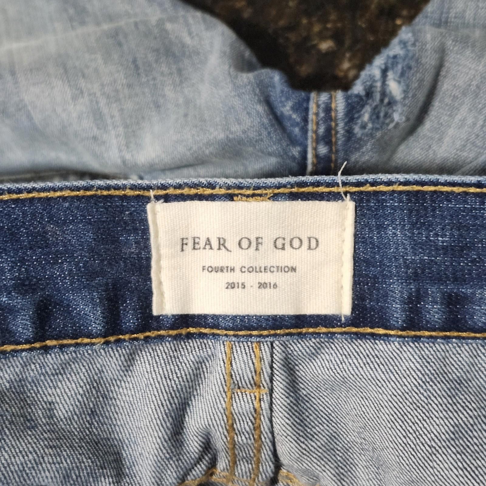 Fear of God Fear of God Selvedge Jeans Distressed Fourth Collection Slim Size US 30 / EU 46 - 11 Thumbnail
