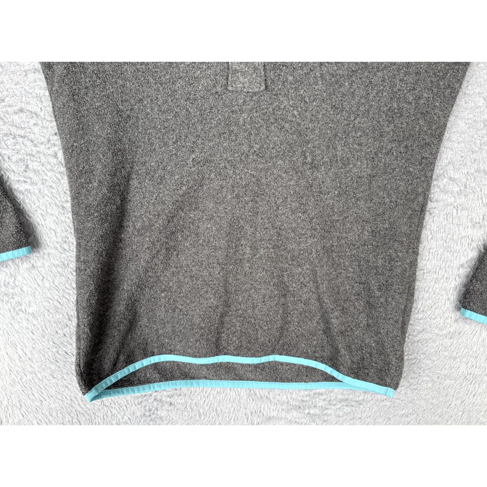 AQUA Columbia Sweater Womens Small Gray Aqua Quarter Snap Fleece Pullover Fishing PFG Shirt Size S / US 4 / IT 40 - 5 Thumbnail