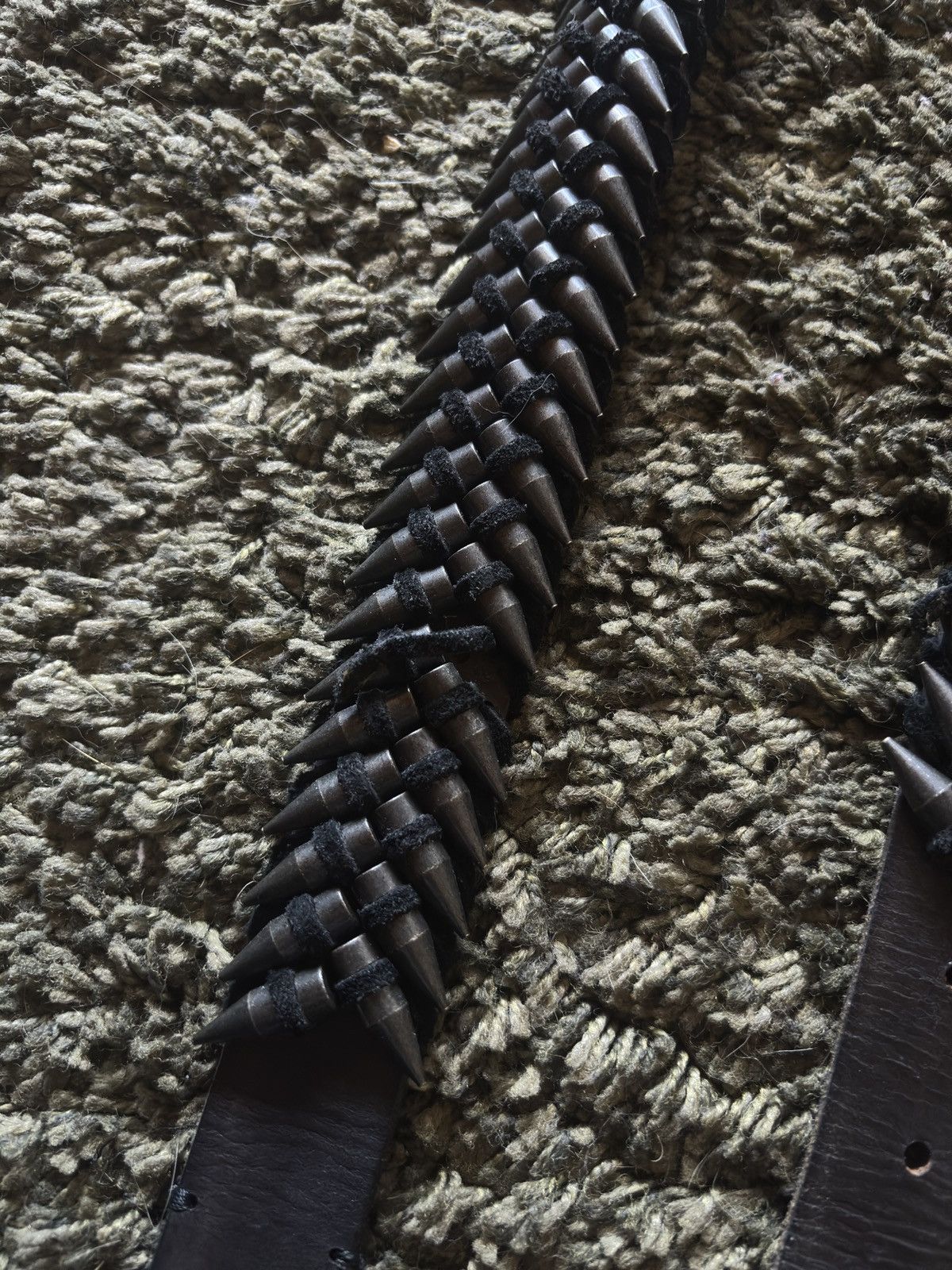 Balmain AW10 Balmain by Christophe Decarnin Leather „Bullet” Belt Size 30 - 6 Thumbnail
