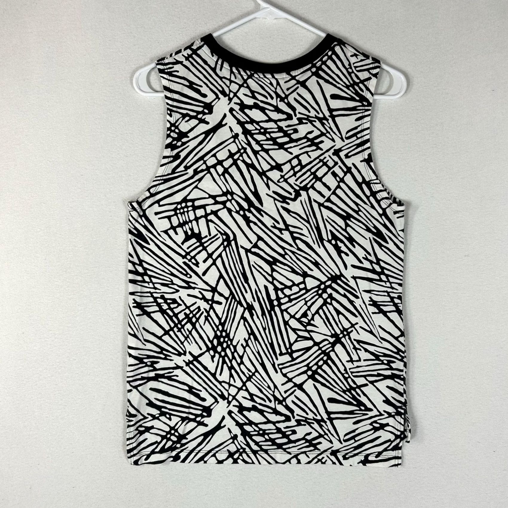 Nike Nike Sleeveless Tank Top Shirt Womens XS Black White Abstract Casual Top Cotton Size S / US 4 / IT 40 - 6 Thumbnail