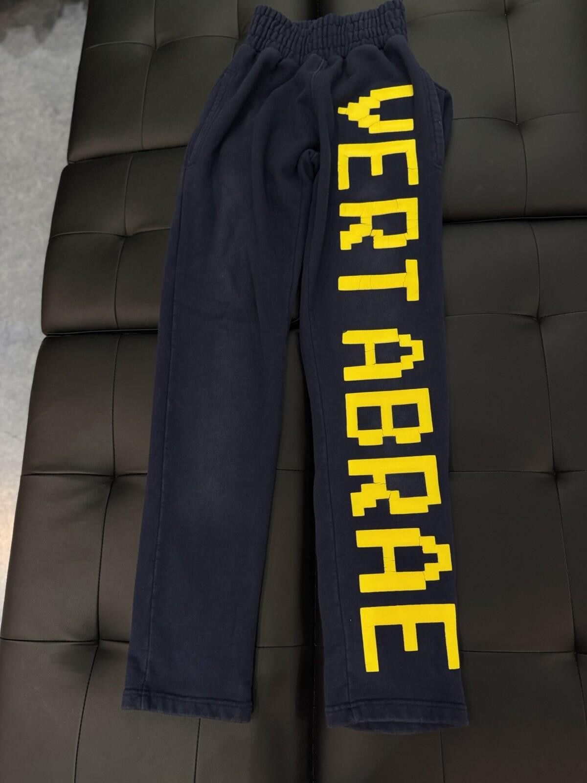 Vertabrae Vertabrae Navy Blue Yellow Sweatpants Adult Size Small Size US 30 / EU 46 - 1 Thumbnail