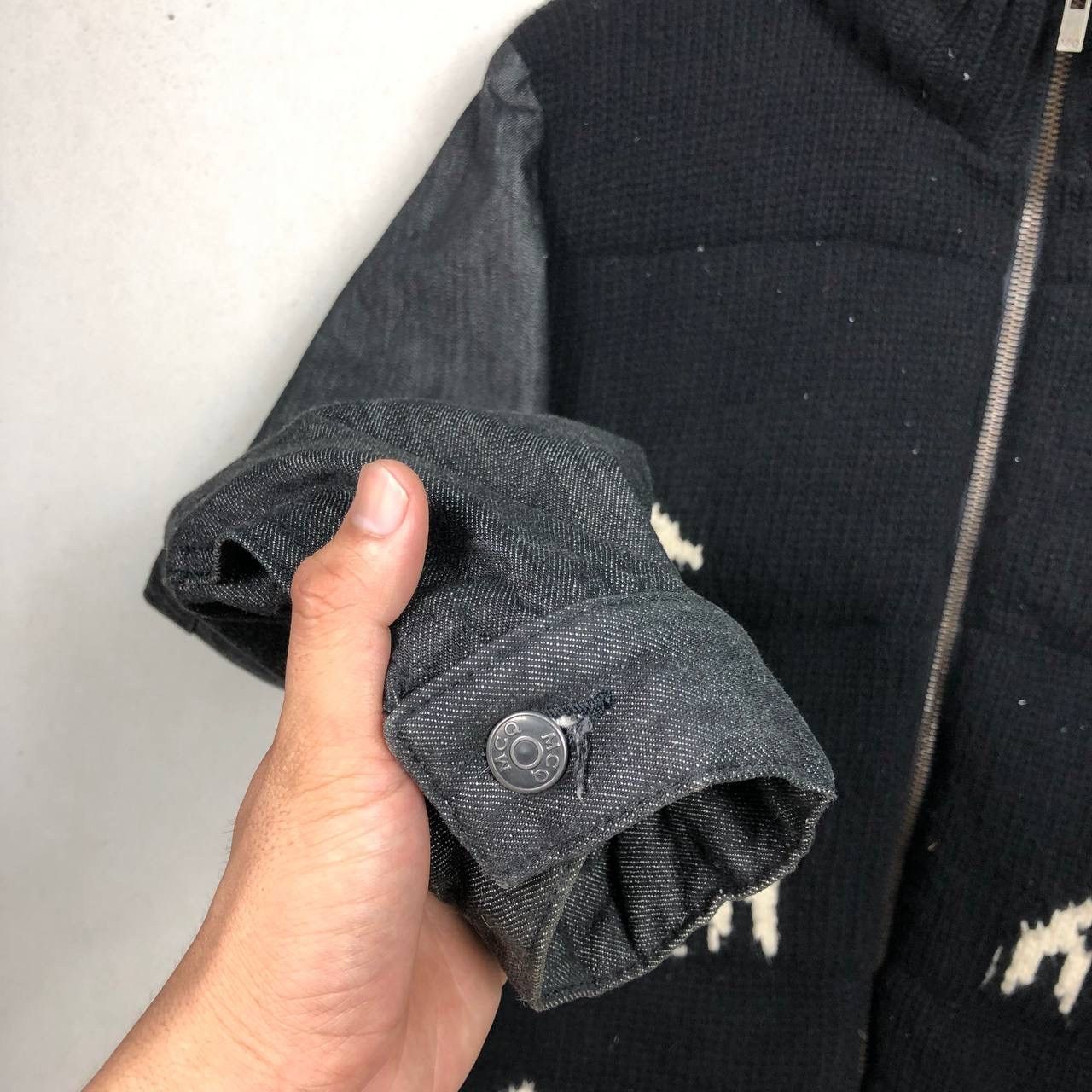 Alexander McQueen Alexander Mcqueen Scorpion And Bull Wool Knit Denim Jacket Size US M / EU 48-50 / 2 - 5 Thumbnail