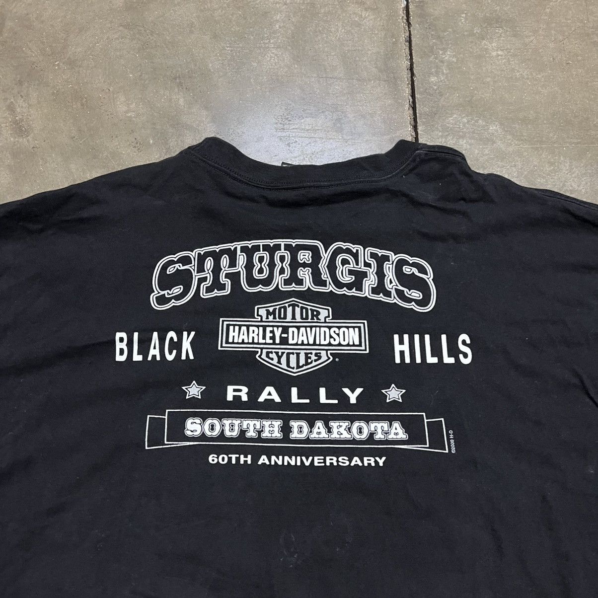 Harley Davidson Vintage Harley Davidson T shirt Black Hills Rally Sturgis Size US XXL / EU 58 / 5 - 6 Thumbnail