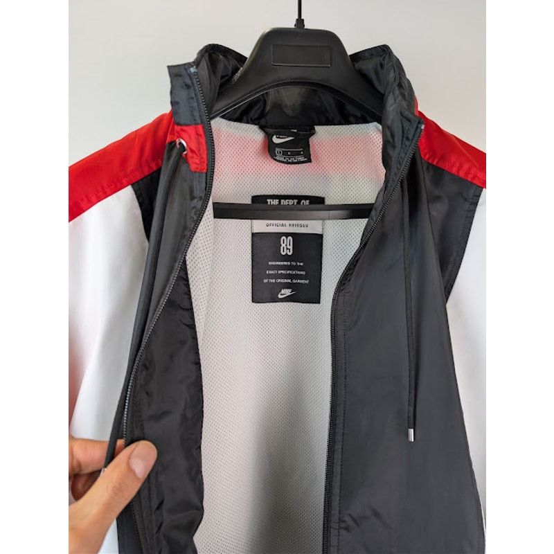 Nike o1rshd1 Sportswear Re-Issue Woven Jacket Black / Red / White Size US L / EU 52-54 / 3 - 10 Thumbnail