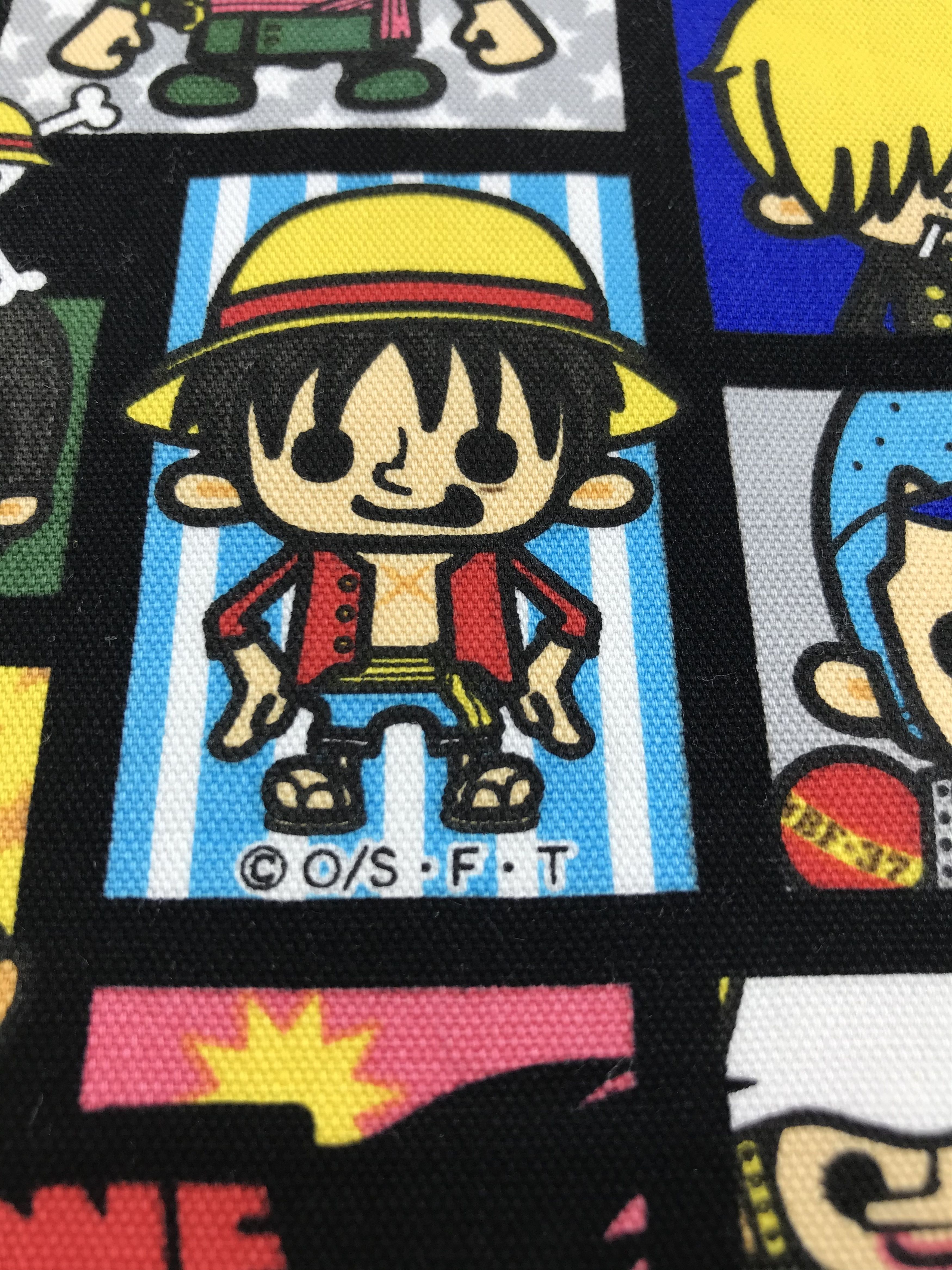 Anime × One Piece × Vintage One Piece Small Characters Handkerchief Bandana X15 Size ONE SIZE - 2 Thumbnail