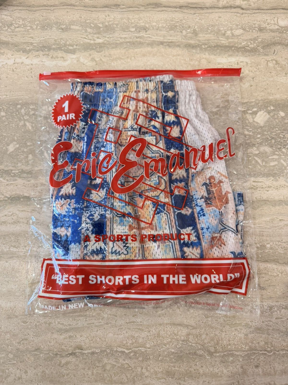 Eric Emanuel Eric Emanuel EE Basic/Core Rug Print Mesh Shorts Size M Size US 31 - 7 Thumbnail