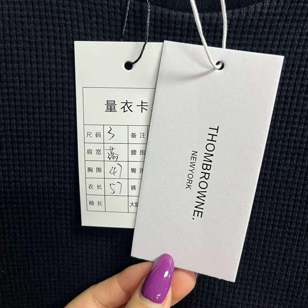 Thom Browne thom browne navy waffle long sleeve sweatshirt Size US L / EU 52-54 / 3 - 5 Thumbnail