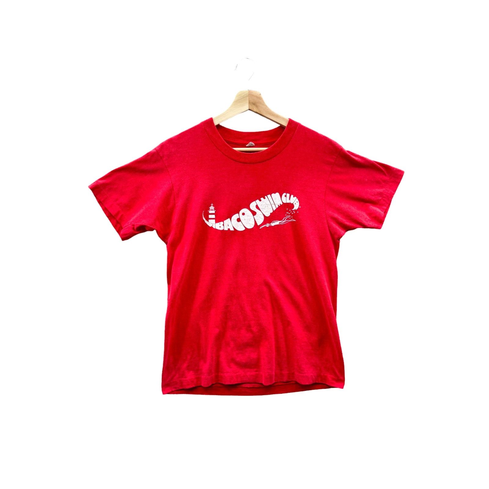 Vintage 1990's Screen Stars Abaco Swim Club Graphic Tee Size US M / EU 48-50 / 2 - 1 Thumbnail