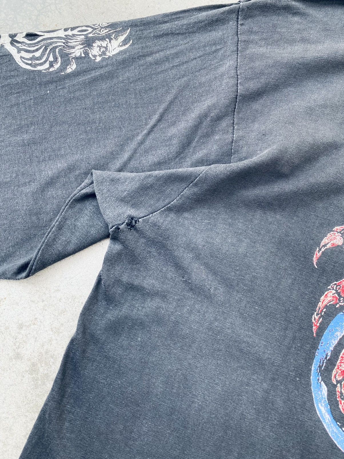 Band Tees Sick Vintage 90s Mortuary Drape Black Metal Band Long Sleeve Size US XXL / EU 58 / 5 - 20 Thumbnail