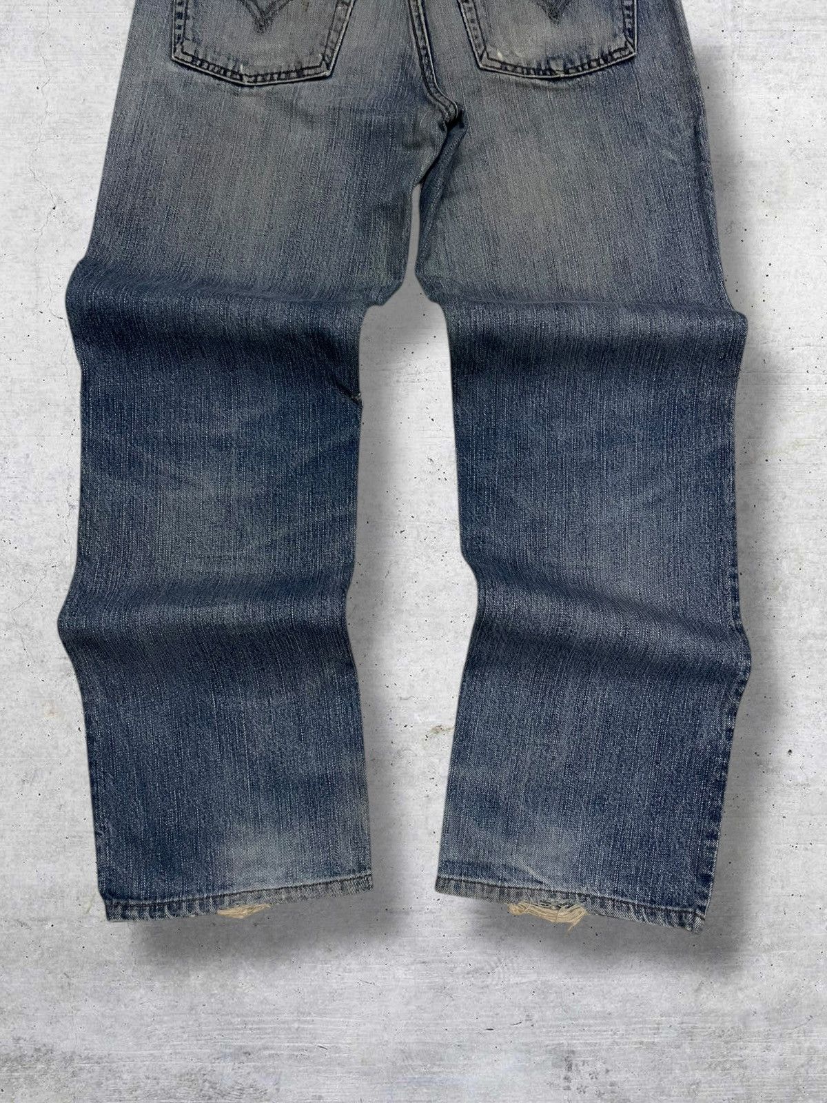 Levi's Vintage Clothing VINTAGE 502 LEVIS USA DESIGNER 90S RIPPED OG GRUNGE DENIM Size US 30 / EU 46 - 10 Thumbnail