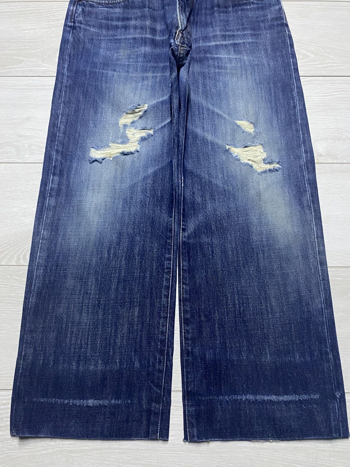 Japanese Brand Vintage Japanese Brand Gold Rush Distresssed Baggy Jeans Size US 32 / EU 48 - 5 Thumbnail