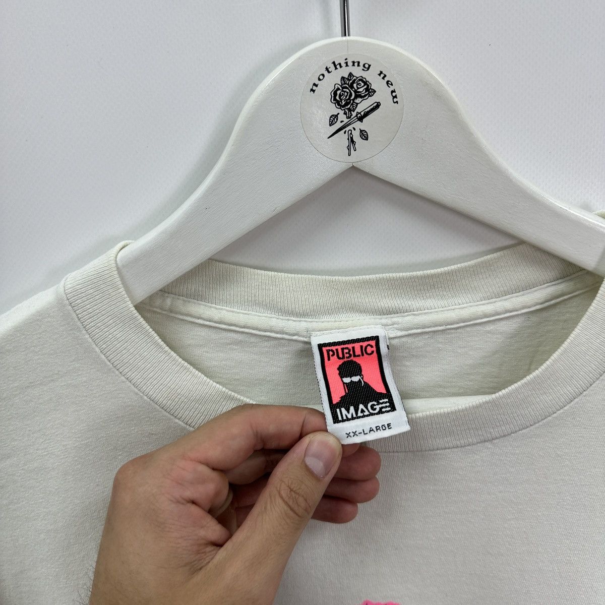 Vintage Vintage 90s Public Image Clothing USA surfing skate y2k tee Size US XXL / EU 58 / 5 - 7 Thumbnail