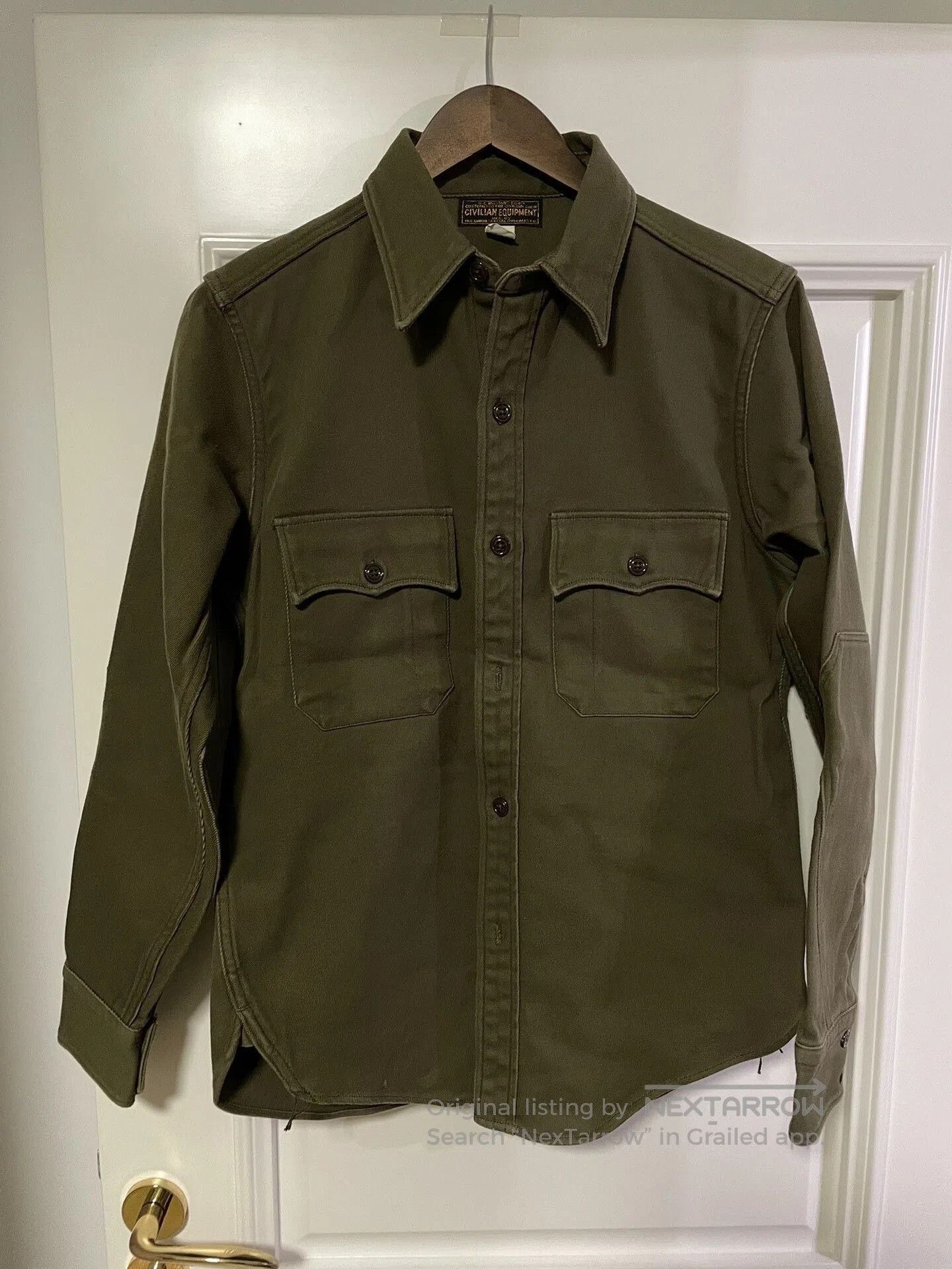 Freewheelers Freewheelers Heavyweight Cotton Officer Shirt. Size US S / EU 44-46 / 1 - 7 Thumbnail