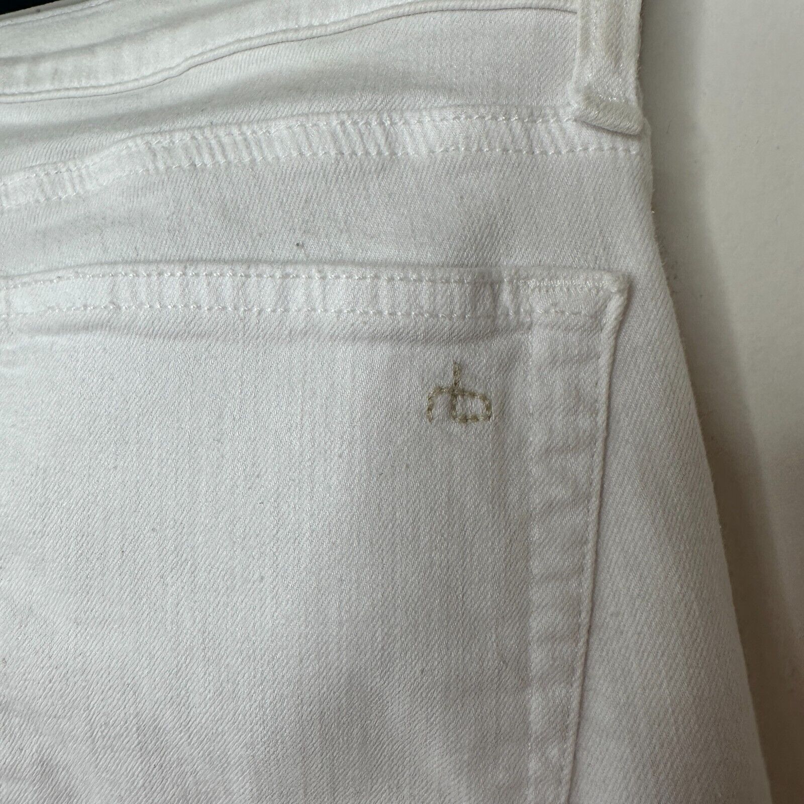 Rag & Bone rag & bone White Brigade DRE Distressed Skinny Jean Denim 28 Size 28" / US 6 / IT 42 - 4 Thumbnail