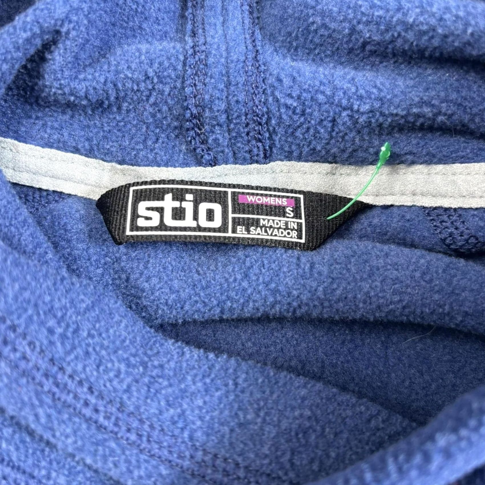 Vintage Stio Hoodie Women S Blue Fleece Pullover Hiking Outdoors Snaps Pockets Logo Reg Fit Crew Neck Size S / US 4 / IT 40 - 3 Thumbnail