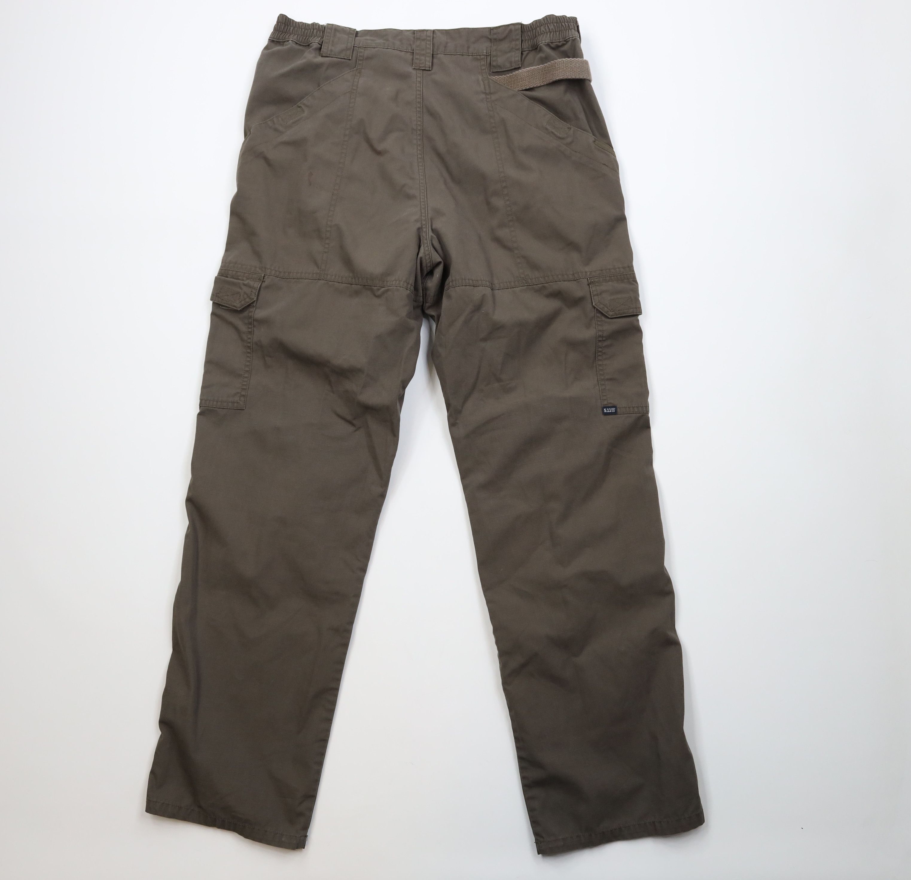 Vintage 5.11 Tactical Series Taclite Pro Ripstop Cargo Pants Green Size US 36 / EU 52 - 9 Thumbnail