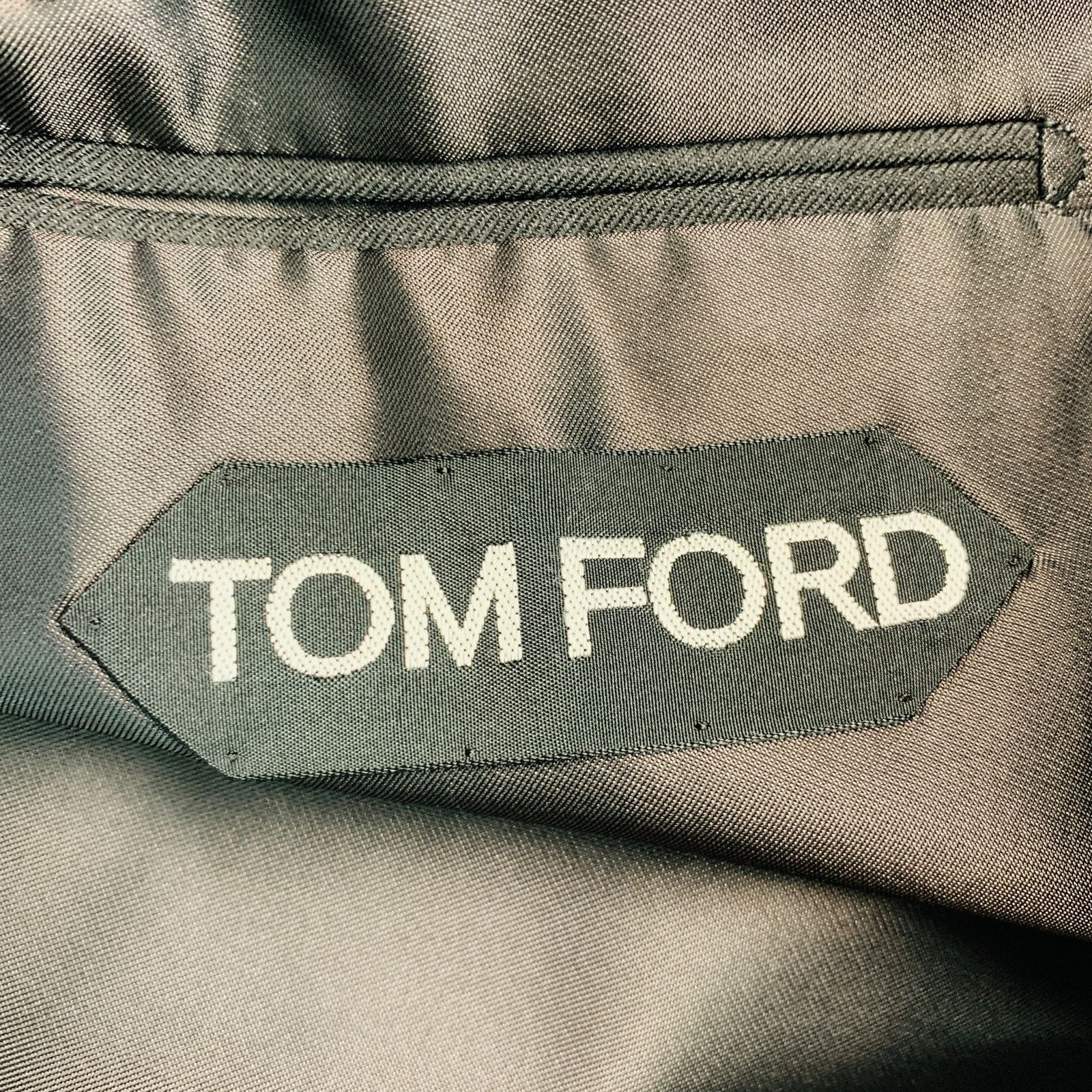 Tom Ford TOM FORD Size 38 Grey Wool Peak Lapel Sport Coat Size 38R - 5 Thumbnail