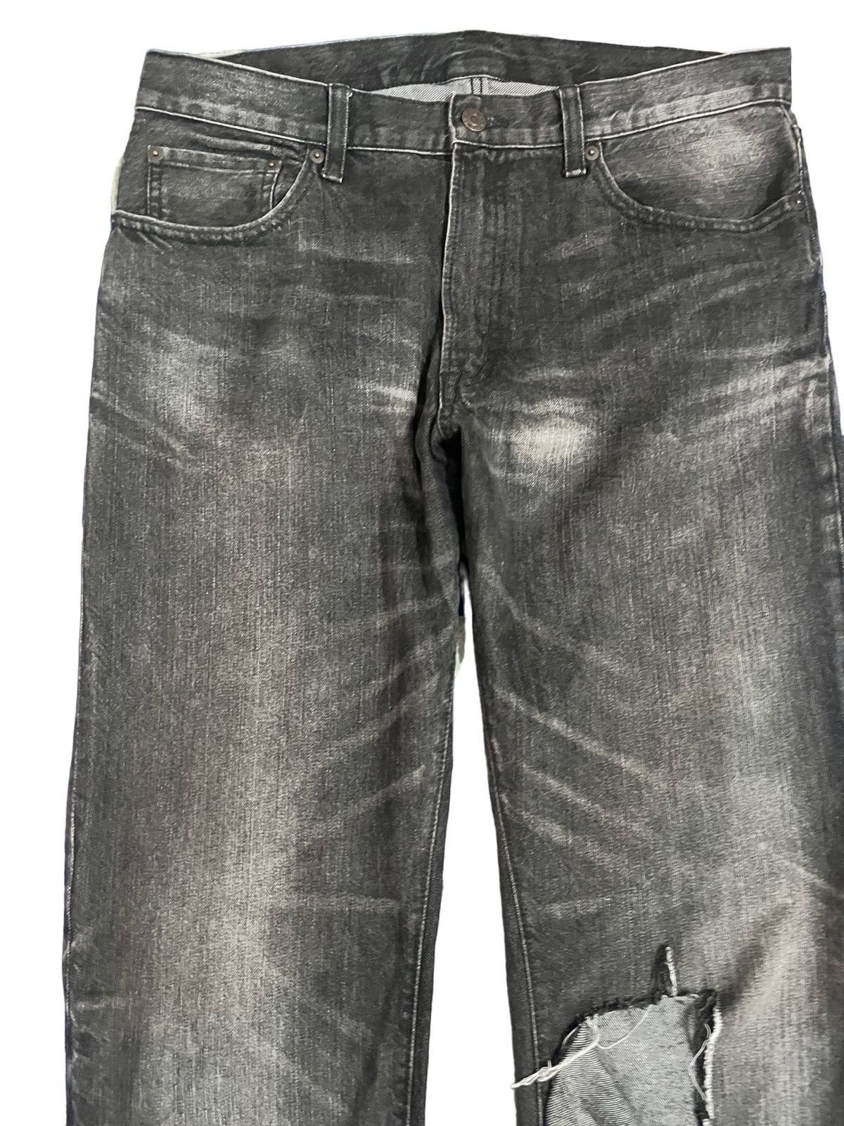 GU Baggy GU Disstress Jeans Size US 33 - 2 Thumbnail