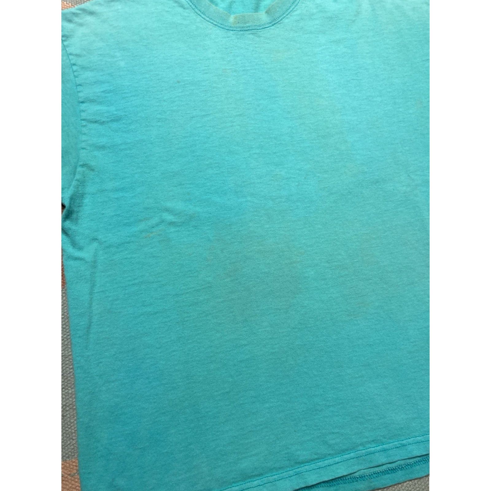 Lee VINTAGE 90s Lee Sport Blank T Shirt Teal Blue USA Made Men’s Boxy Large Shirt Mens L Blue 90s Lee Sport T-Shirt Size US L / EU 52-54 / 3 - 3 Thumbnail