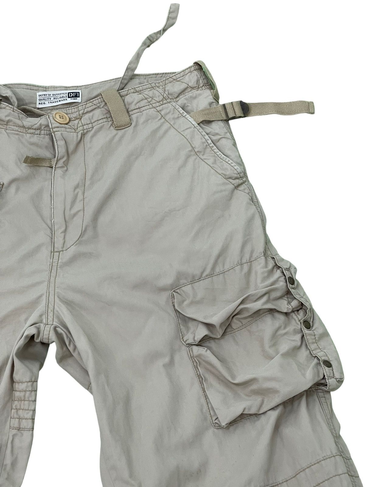 Japanese Brand Cargo Tactical Defry Multipockets Pant Wide 6🟦9 Size US 31 - 9 Thumbnail
