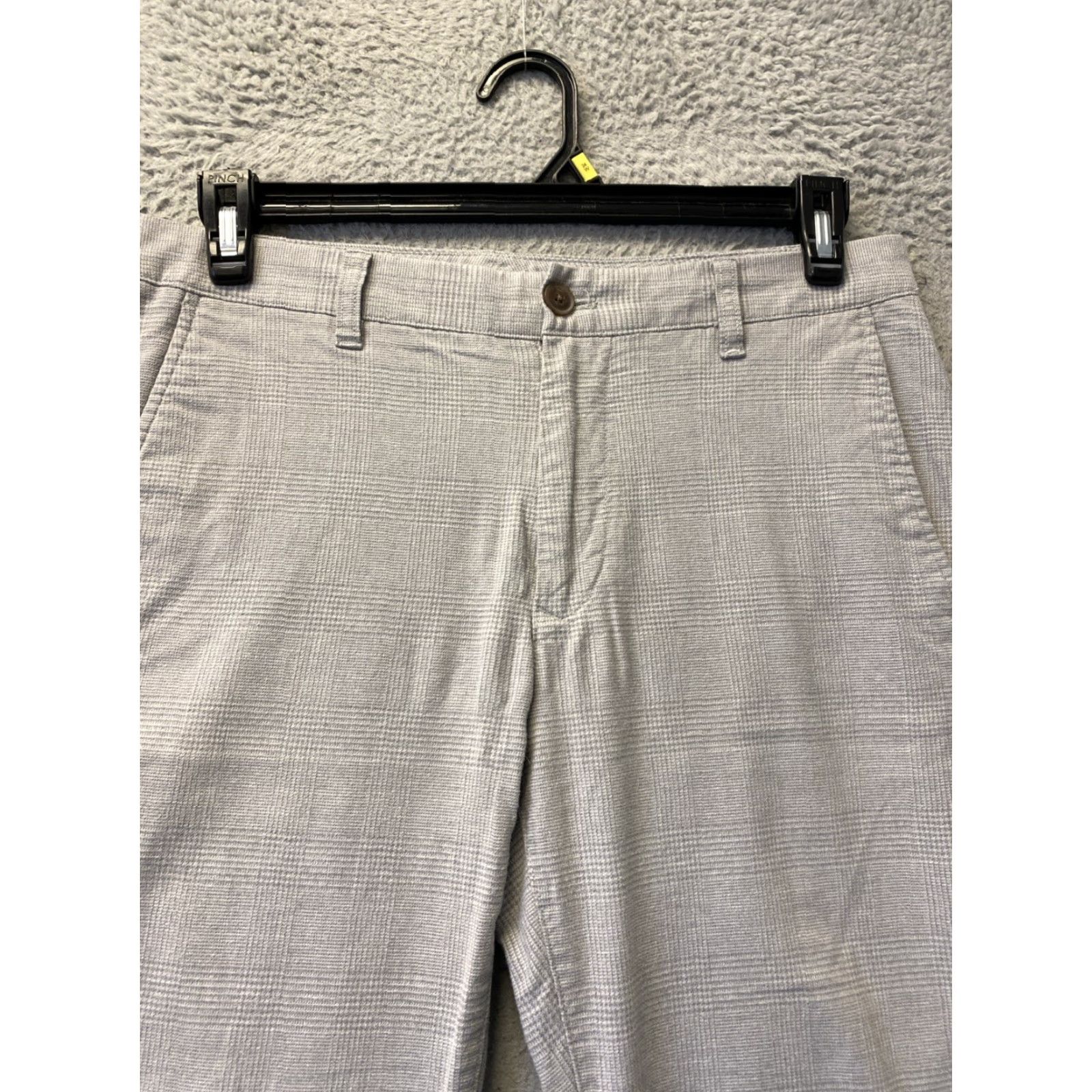 Bonobos BONOBOS Pants Gray Plaid Slim Straight Fit 32x34 Casual Mens Size US 32 / EU 48 - 2 Thumbnail