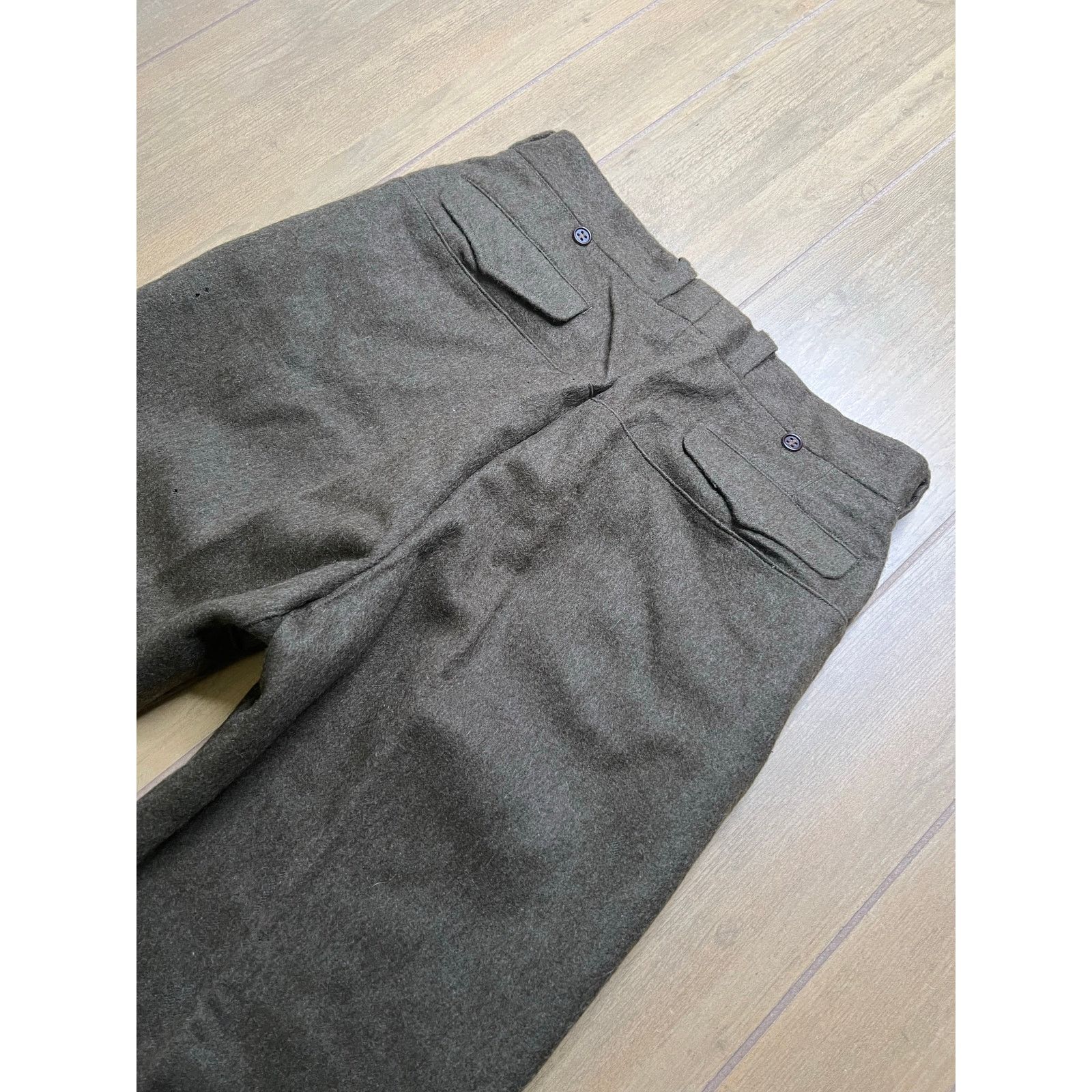 Vintage Vintage WWII US Army Wool Field Trousers Brown Military Size US 34 / EU 50 - 10 Thumbnail