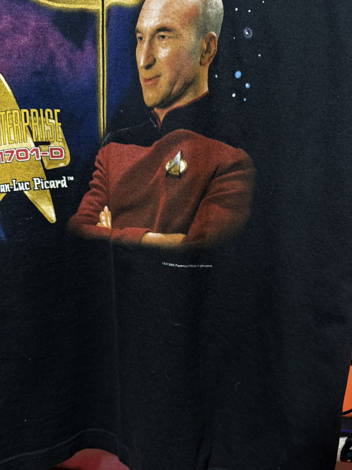 Vintage Vintage 2000 Star Trek The Next Generation Jean-Luc T-Shirt Size US L / EU 52-54 / 3 - 4 Thumbnail
