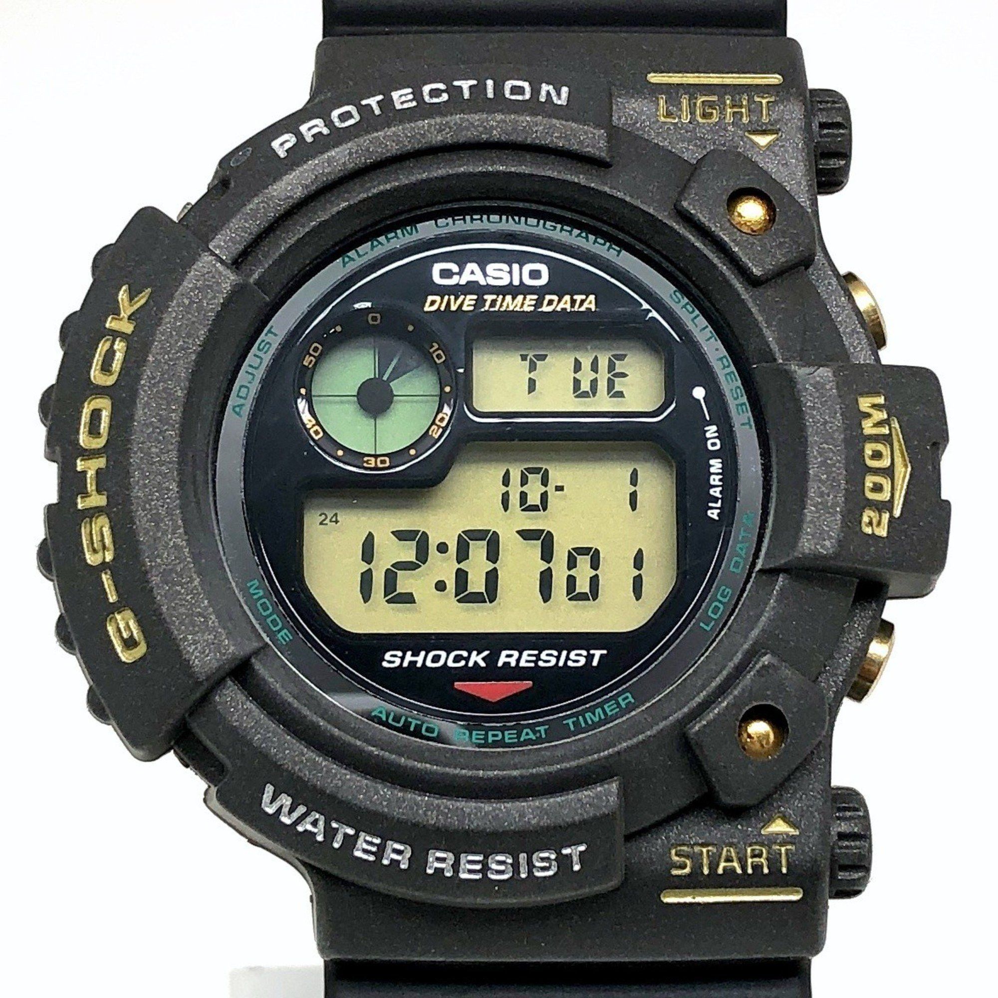 Casio G-SHOCK CASIO Watch DW-6300B-8 FROGMAN First generation Frogman Dark metallic gray Gunmetal Green miniature bulb Released November 1994 Mikunigaoka store Size ONE SIZE - 1 Thumbnail