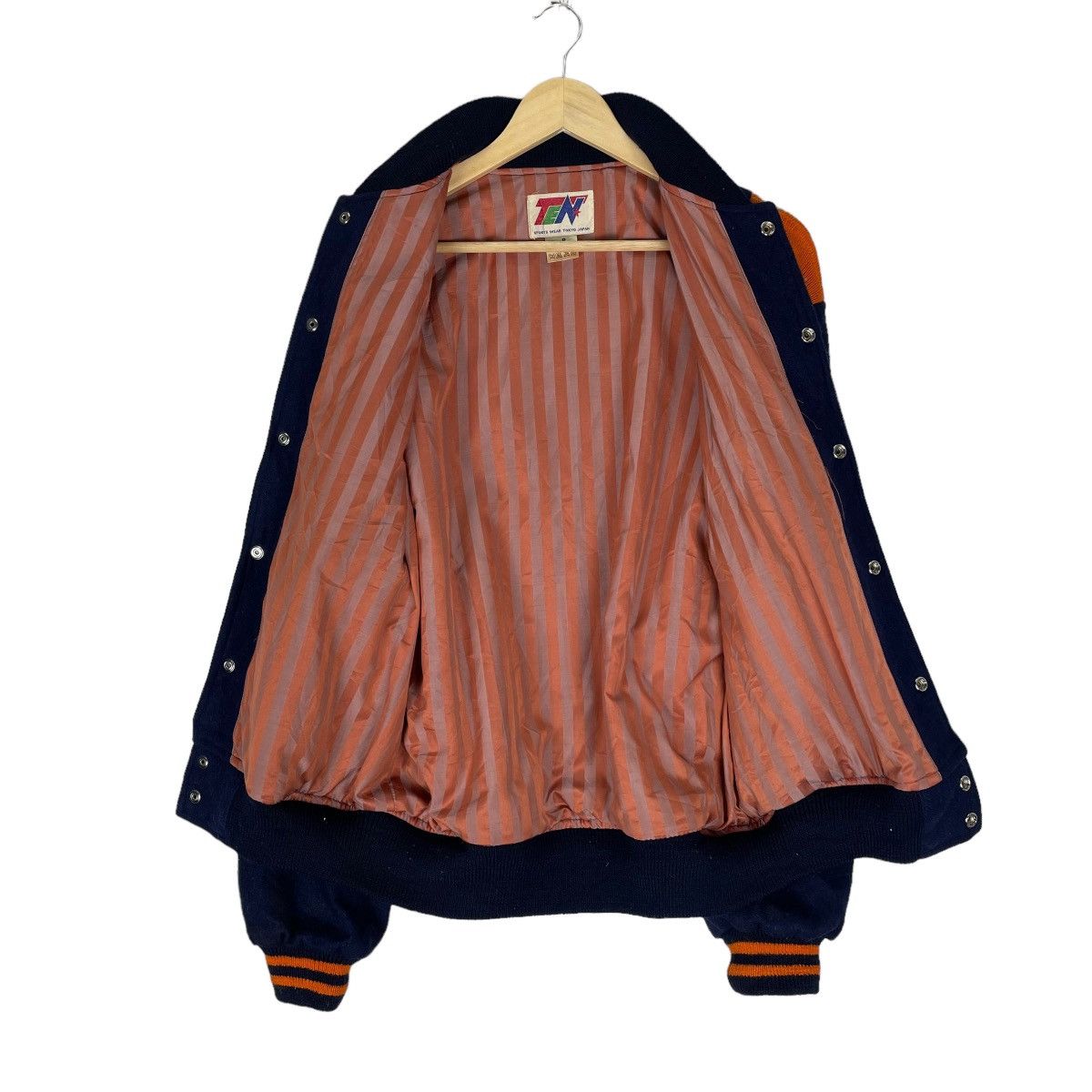 Japanese Brand × Vintage ❄️80s YAMATE VARSITY WOOL SNAP BUTTON JACKET Size US S / EU 44-46 / 1 - 7 Thumbnail