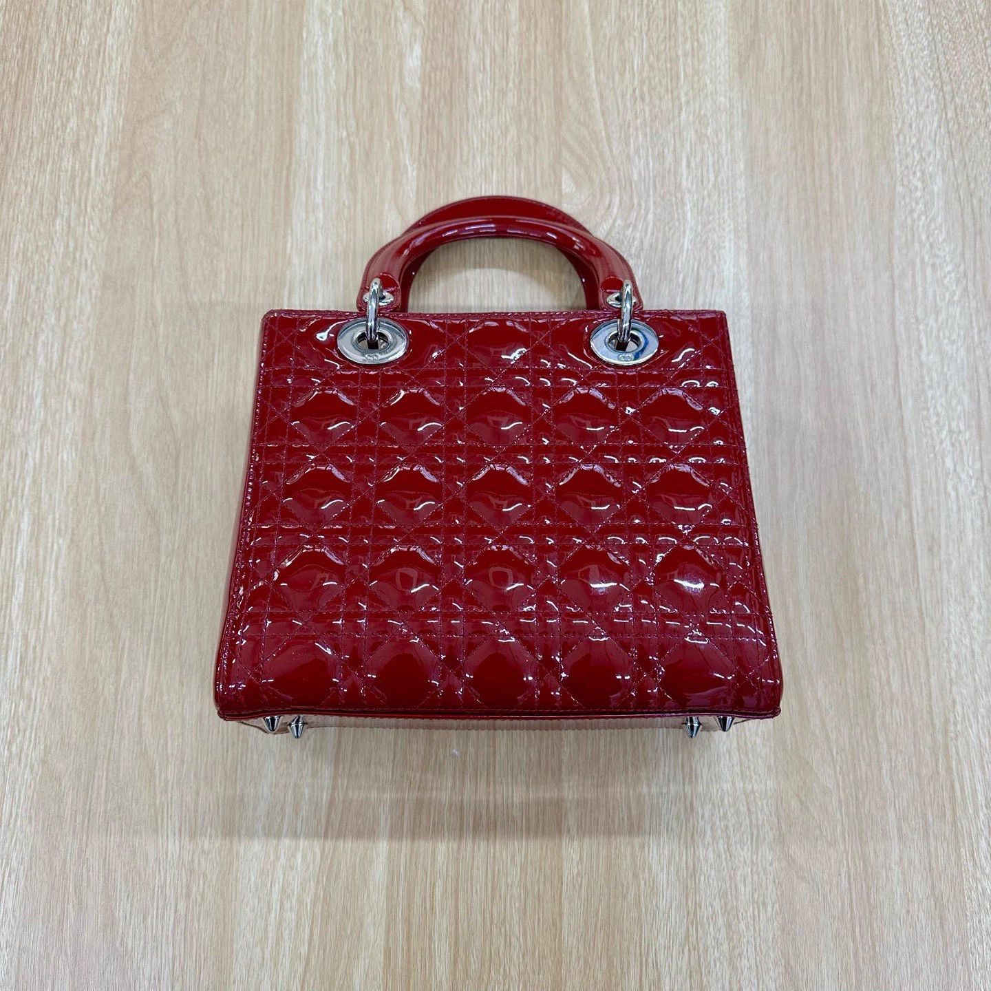 Dior DIOR LadyDior Quilted Patent 5G ShoulderToteBag Size ONE SIZE - 2 Thumbnail