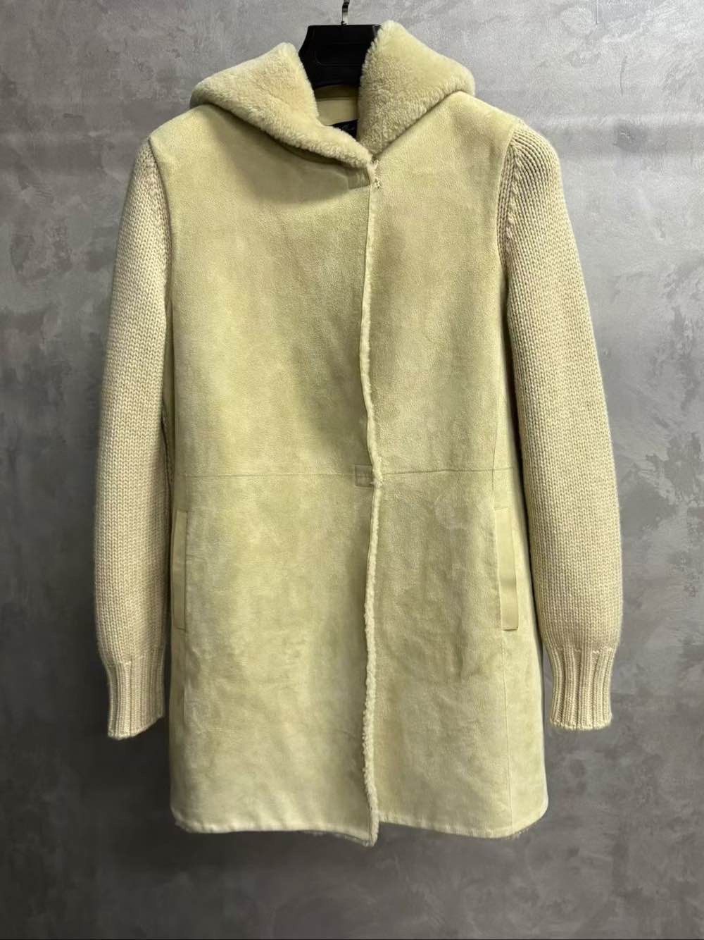 Loro Piana Loro Piana Shearling Knit Hooded Jacket Size S Size S / US 4 / IT 40 - 1 Thumbnail