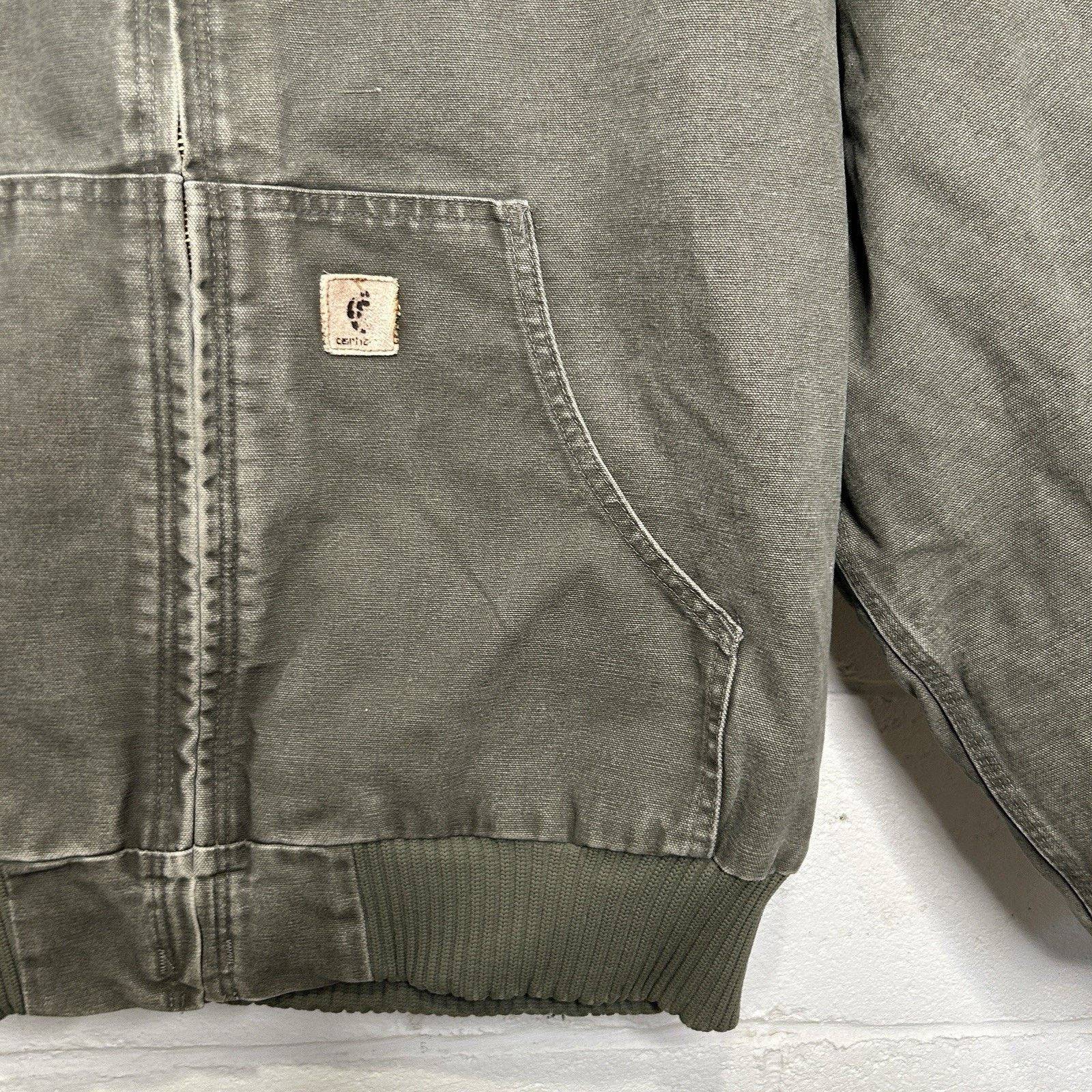 Carhartt Vintage Carhartt Thermal Hooded Active Jacket “Sage” J160 Size US XL / EU 56 / 4 - 3 Thumbnail