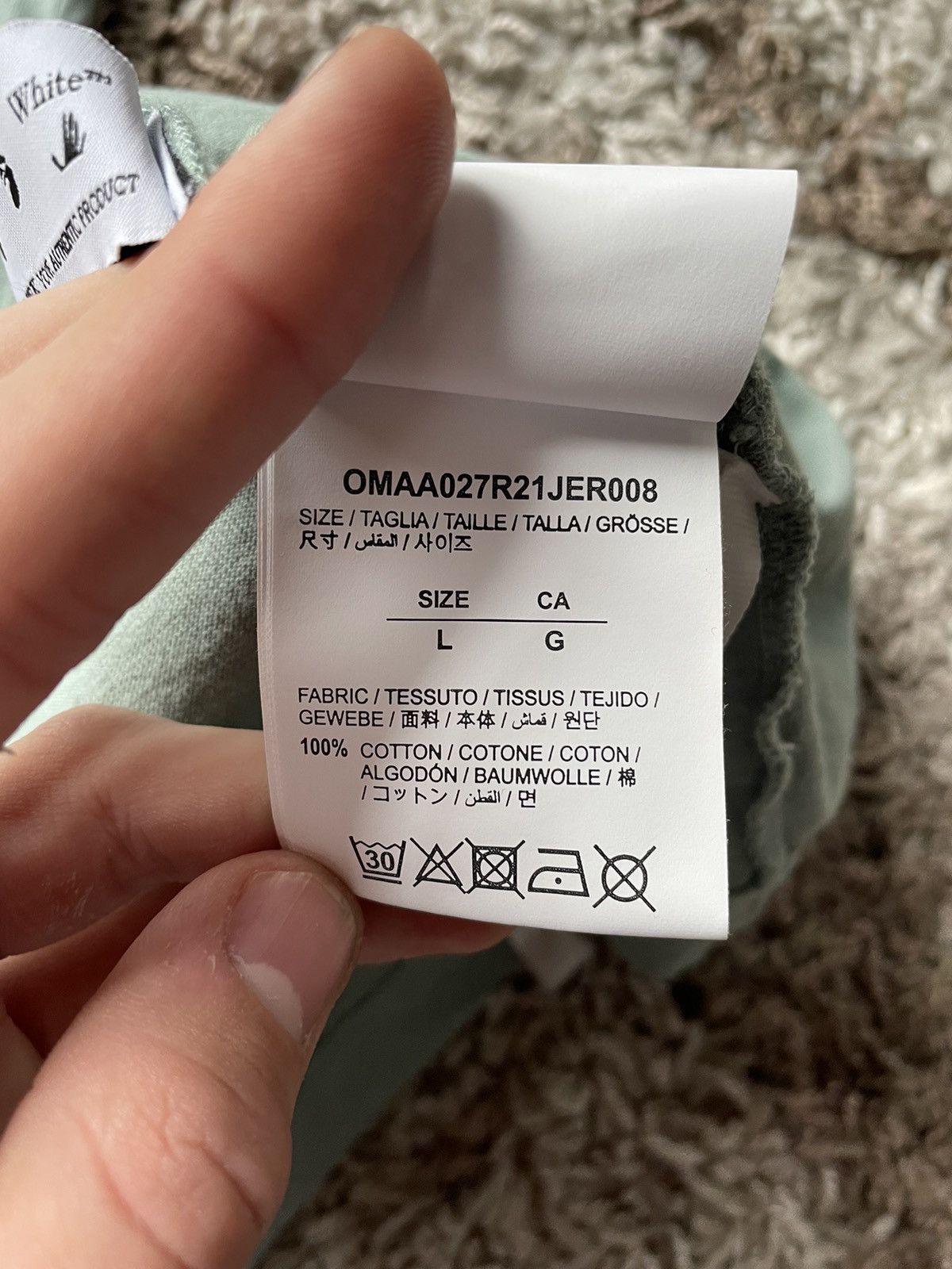 Balenciaga × Off-White Off White Graffiti Oversized Tee Big logo 2021 Spring Summer Size US L / EU 52-54 / 3 - 15 Thumbnail