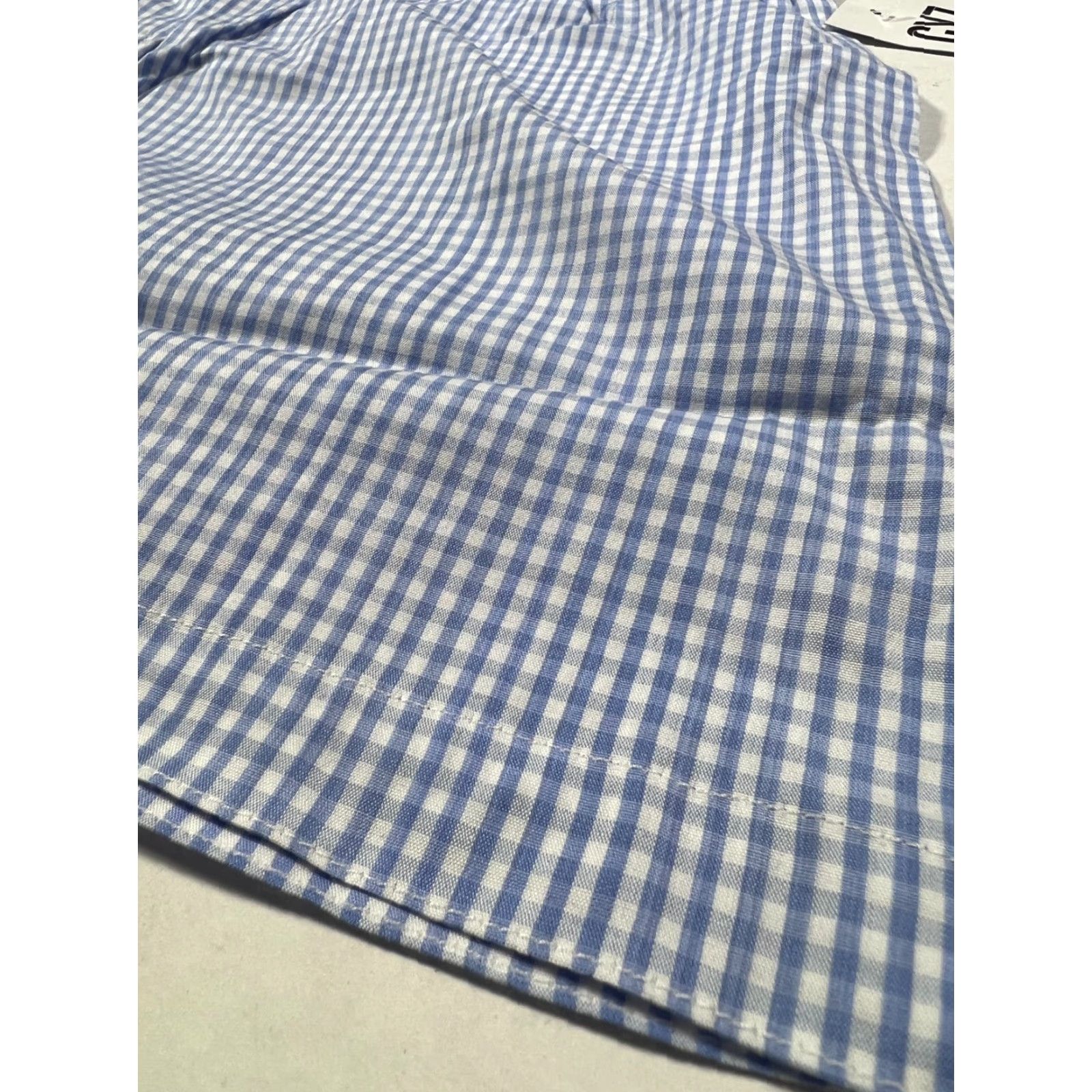 Vintage CYZ Boxers Men 100% Cotton Poplin 4 PCS Grey & White / Light Blue & White Medium Adult Mens Size 40R - 5 Thumbnail