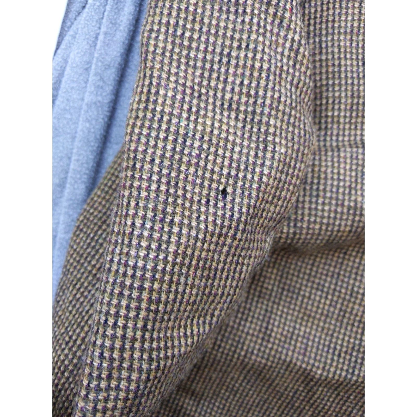 Hart Schaffner Marx VINTAGE Hart Schaffner Marx Blazer Mens 48R Brown Wool Tweed Sport Coat Jacket USA Size 48R - 3 Thumbnail
