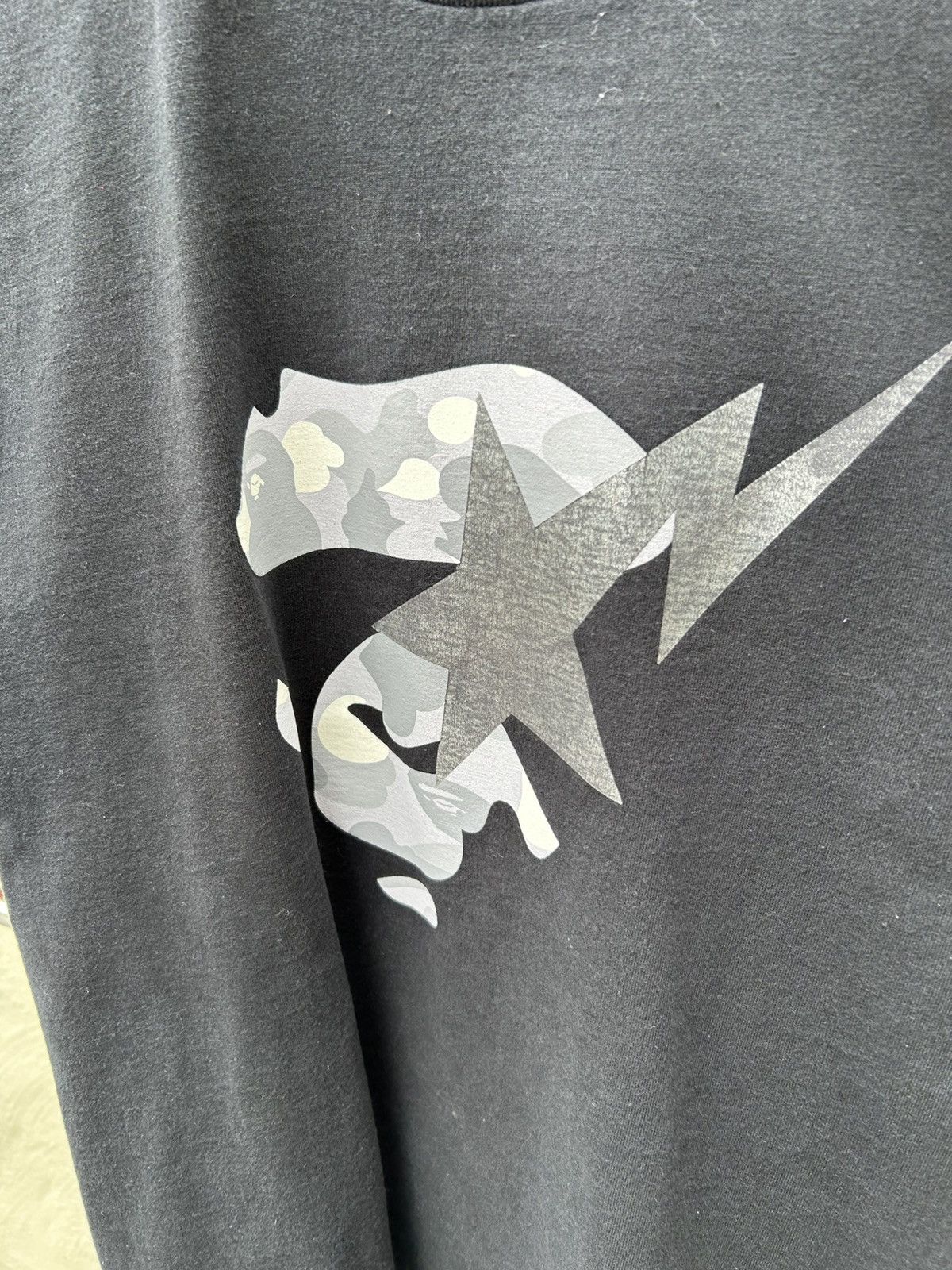 Bape Bape By bathing ape tee black/silver Size US XL / EU 56 / 4 - 2 Thumbnail
