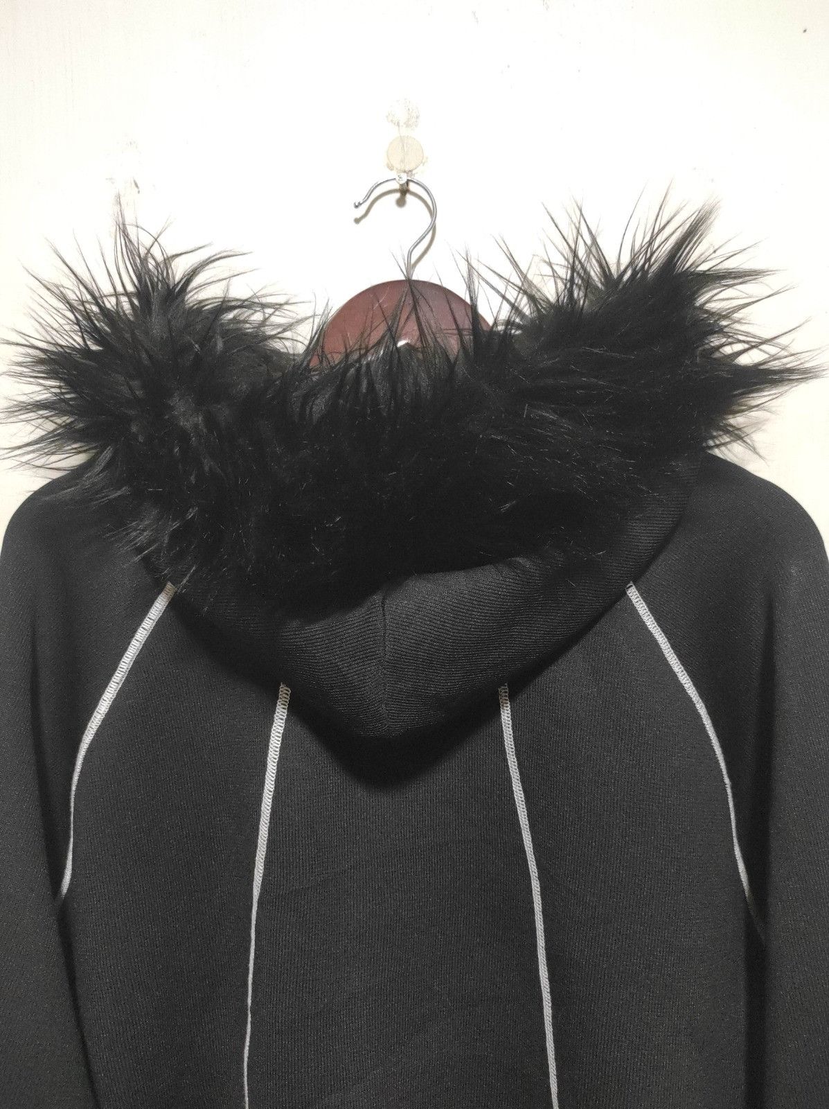 Japanese Brand Aletk black fur hoodie ifsix LGB style Size US M / EU 48-50 / 2 - 11 Thumbnail