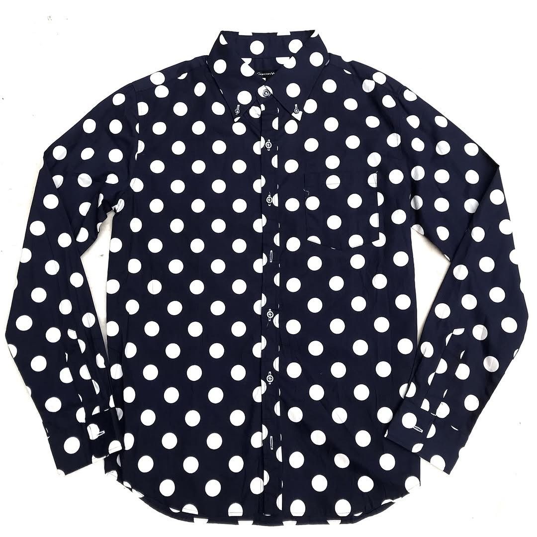 Issey Miyake × Japanese Brand × Vintage Garcon Wave japan polkadot pop art long sleeves shirt Size US M / EU 48-50 / 2 - 1 Thumbnail