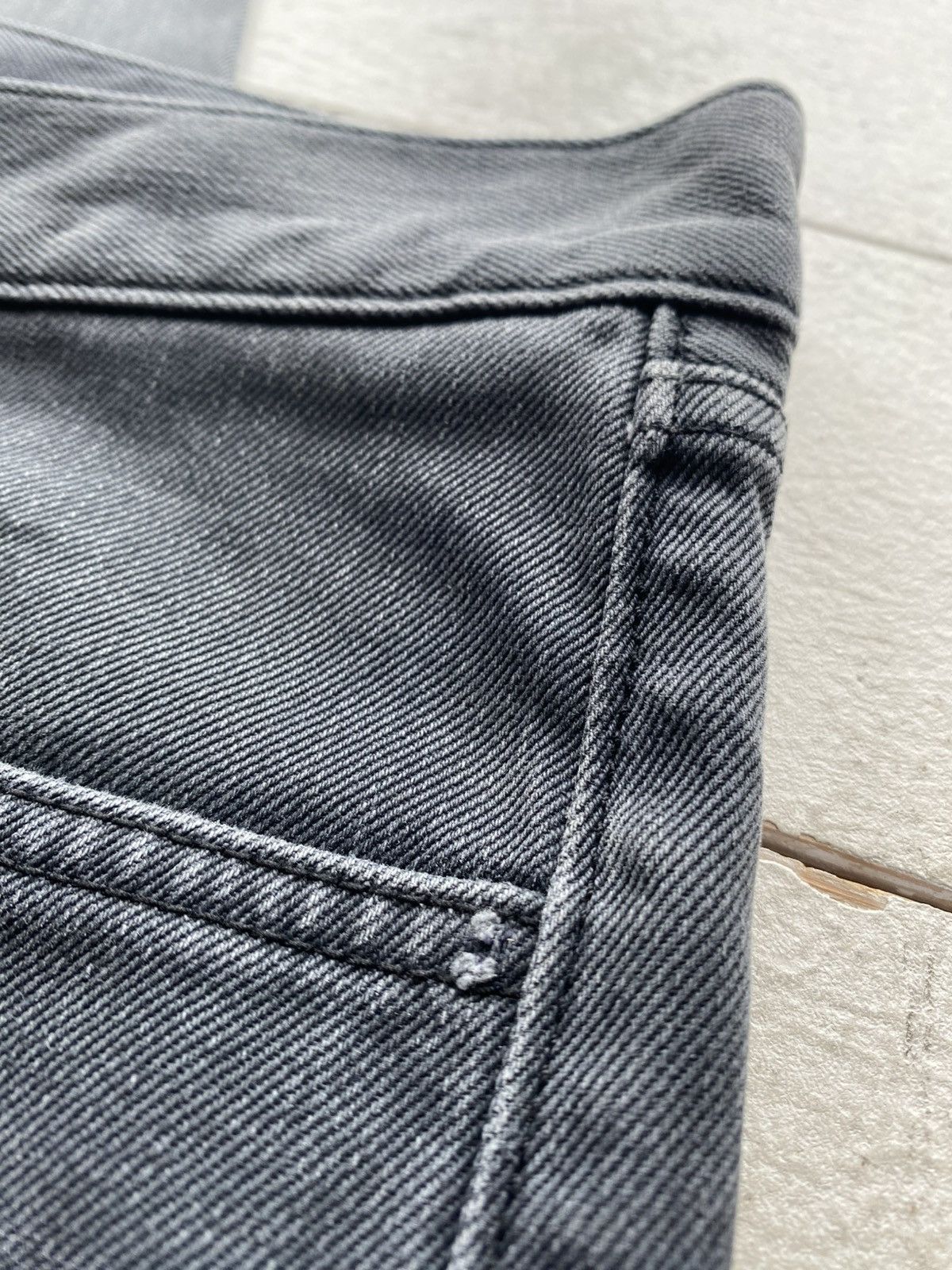 Hugo Boss 00s Luxury Hugo Boss Grey Stretch Denim Jeans Straight Fit Size US 38 / EU 54 - 7 Thumbnail