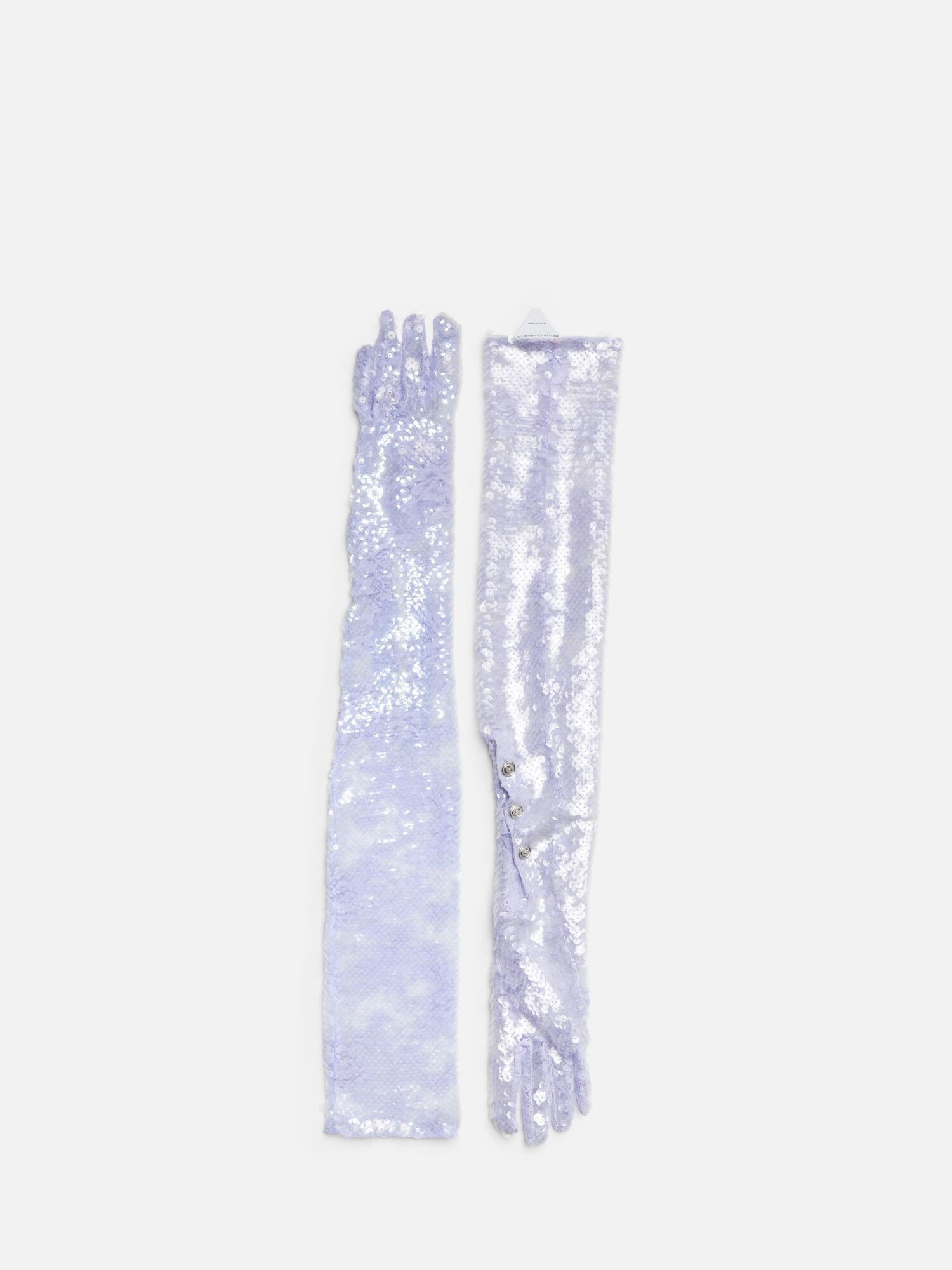 Bottega Veneta o1w1db10824 Size: 7 / Floral Lace Sequins Gloves Silver Size ONE SIZE - 1 Preview