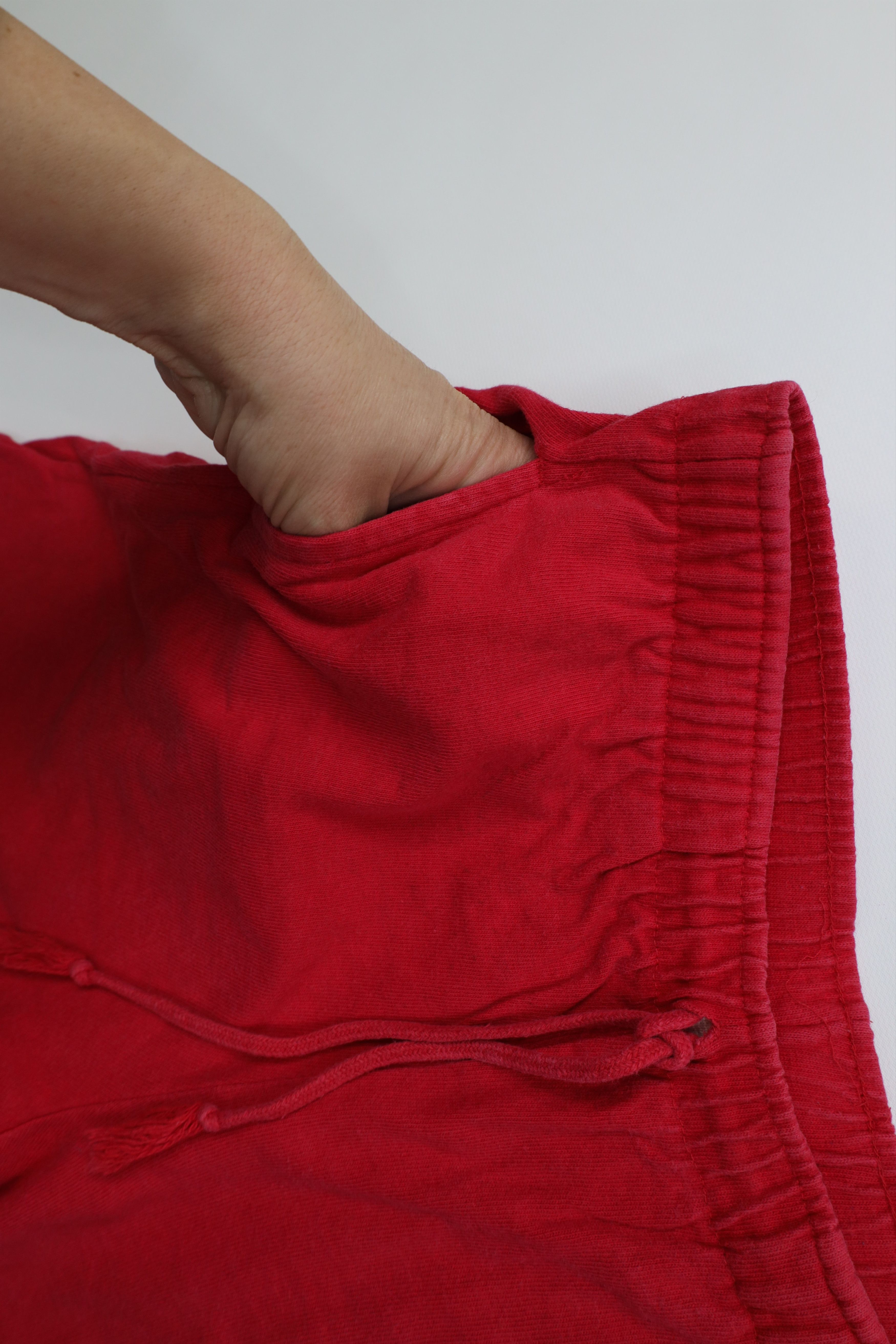 Champion Vintage 90s Champion Spell Above Knee Shorts Red Cotton USA Size US 30 / EU 46 - 6 Thumbnail