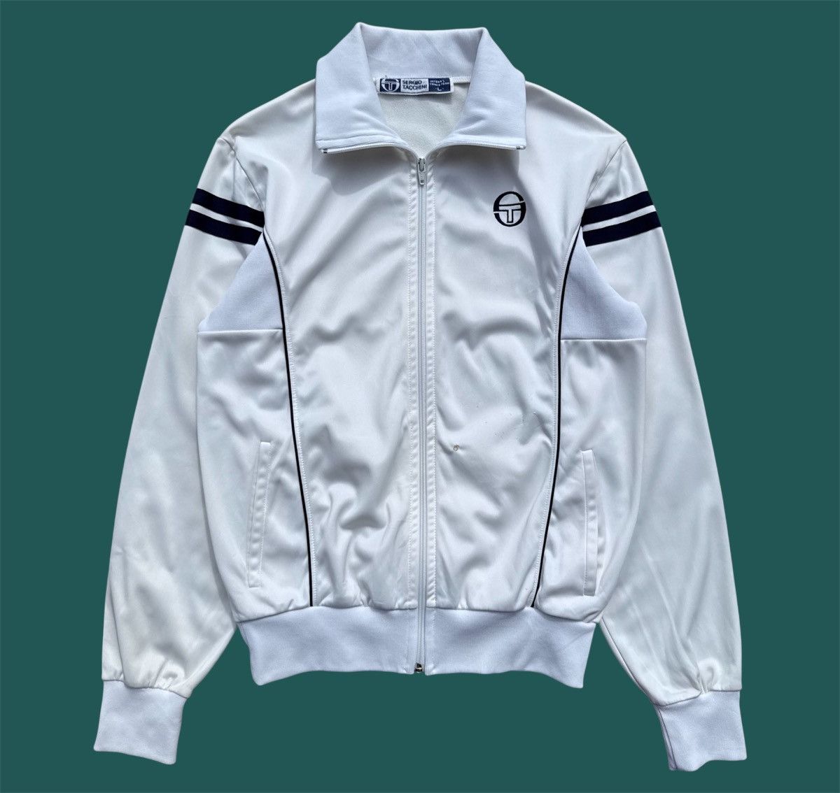 Sergio Tacchini × Vintage Vintage 80’s-90’s Sergio Tacchini Casual Jacket Size US M / EU 48-50 / 2 - 1 Thumbnail