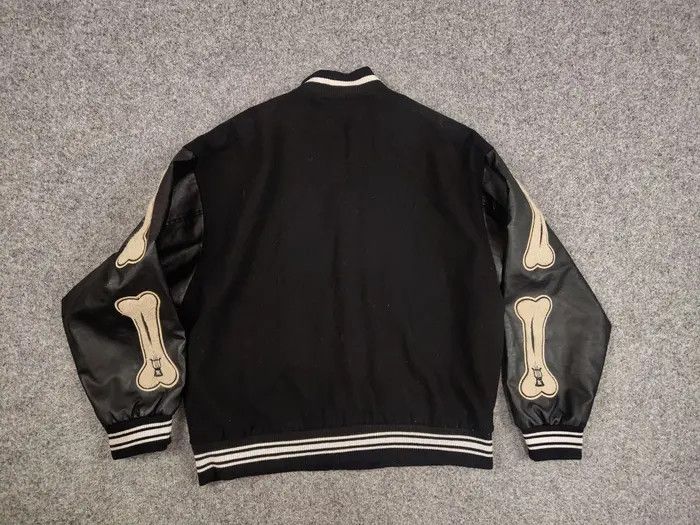 Japanese Brand Vintage Bones Japan Skeleton Letterman Varsity Bomber Jacket Size US S / EU 44-46 / 1 - 6 Thumbnail